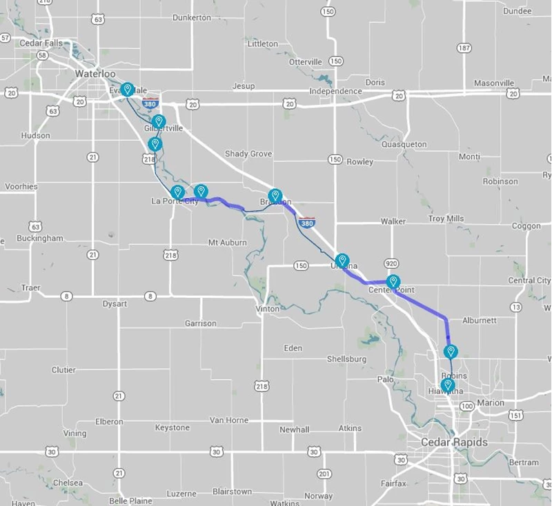 Cedar Valley Nature Trail Bike Trail Travel Iowa