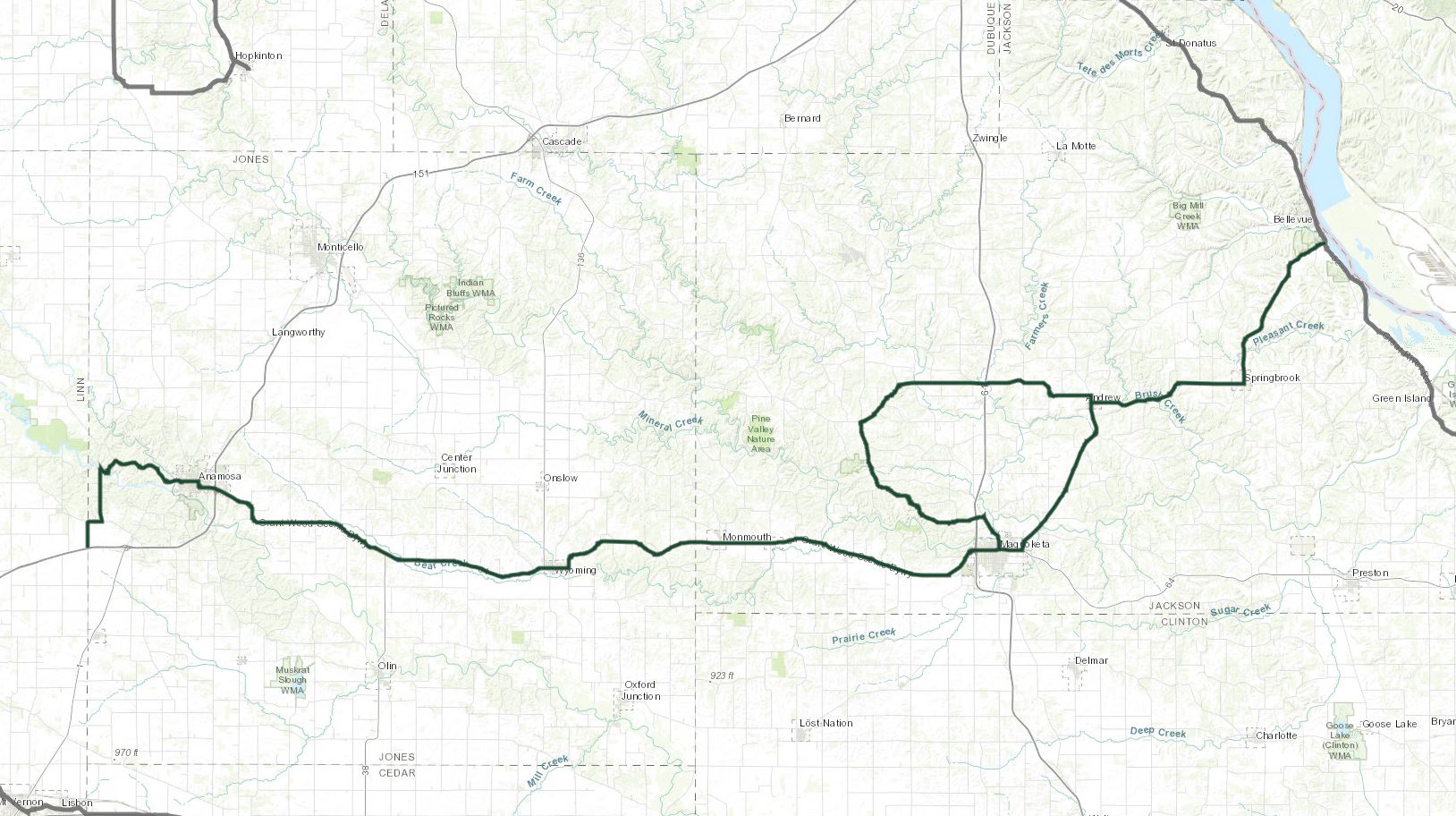 Grant Wood Scenic Byway Iowa Tourism Map Travel Guide Things To
