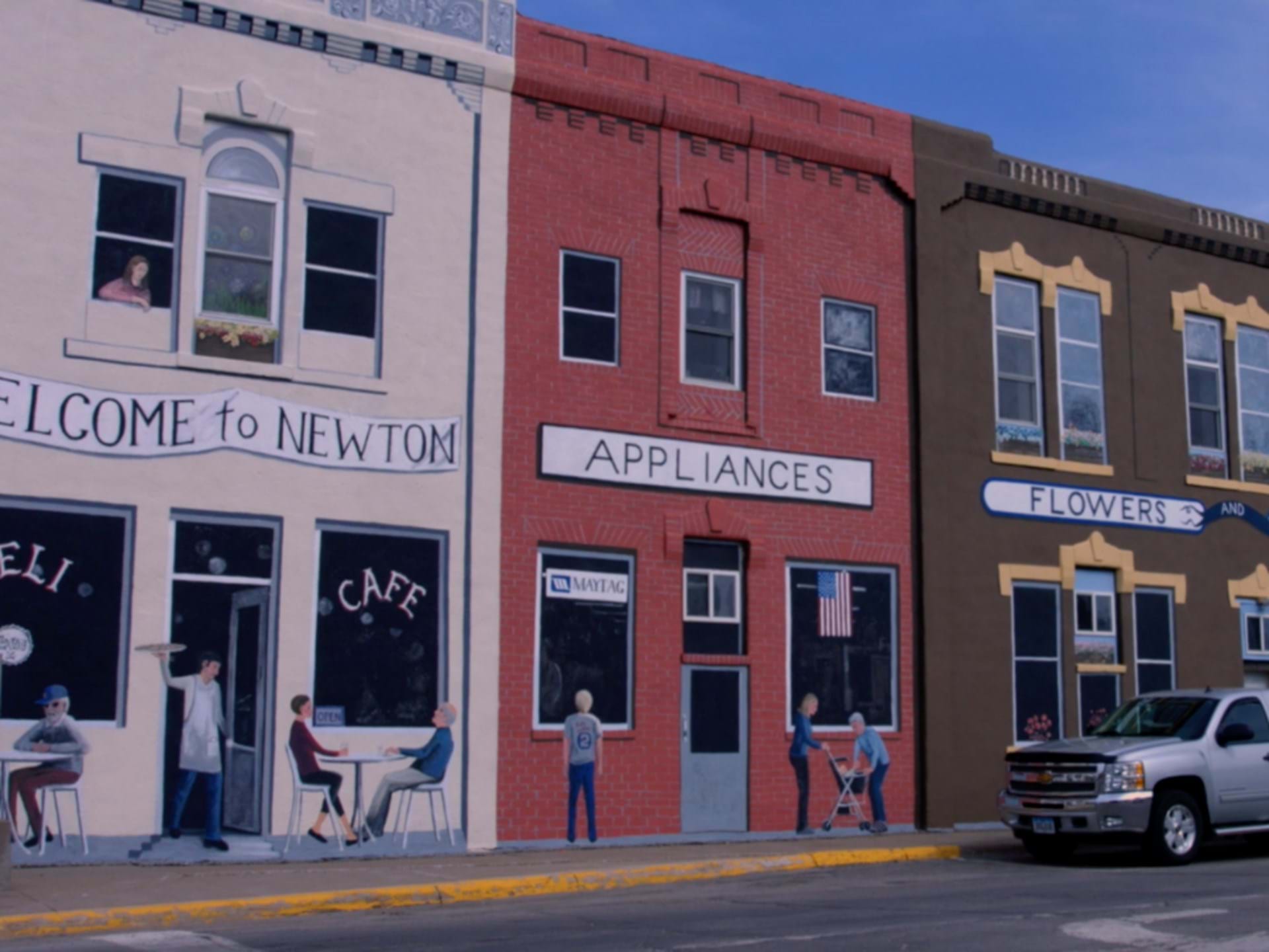 Murals in Downtown Newton