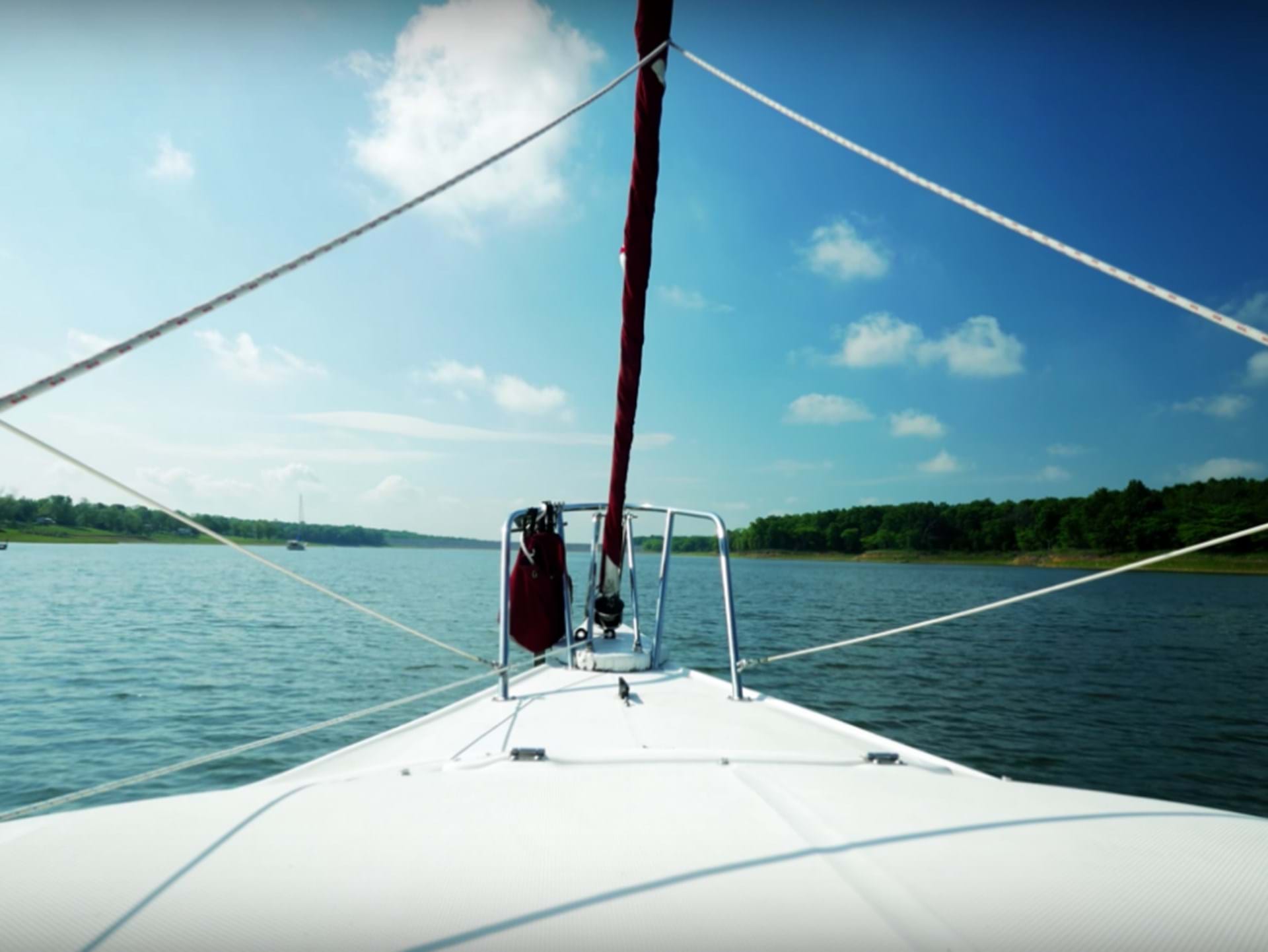 Lake Rathbun offers some of the best sailing in Iowa.