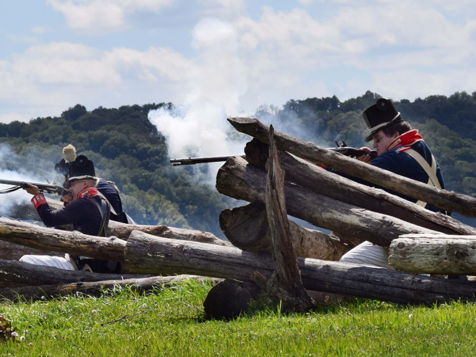 Soldiers during Siege Weekend in September. 
