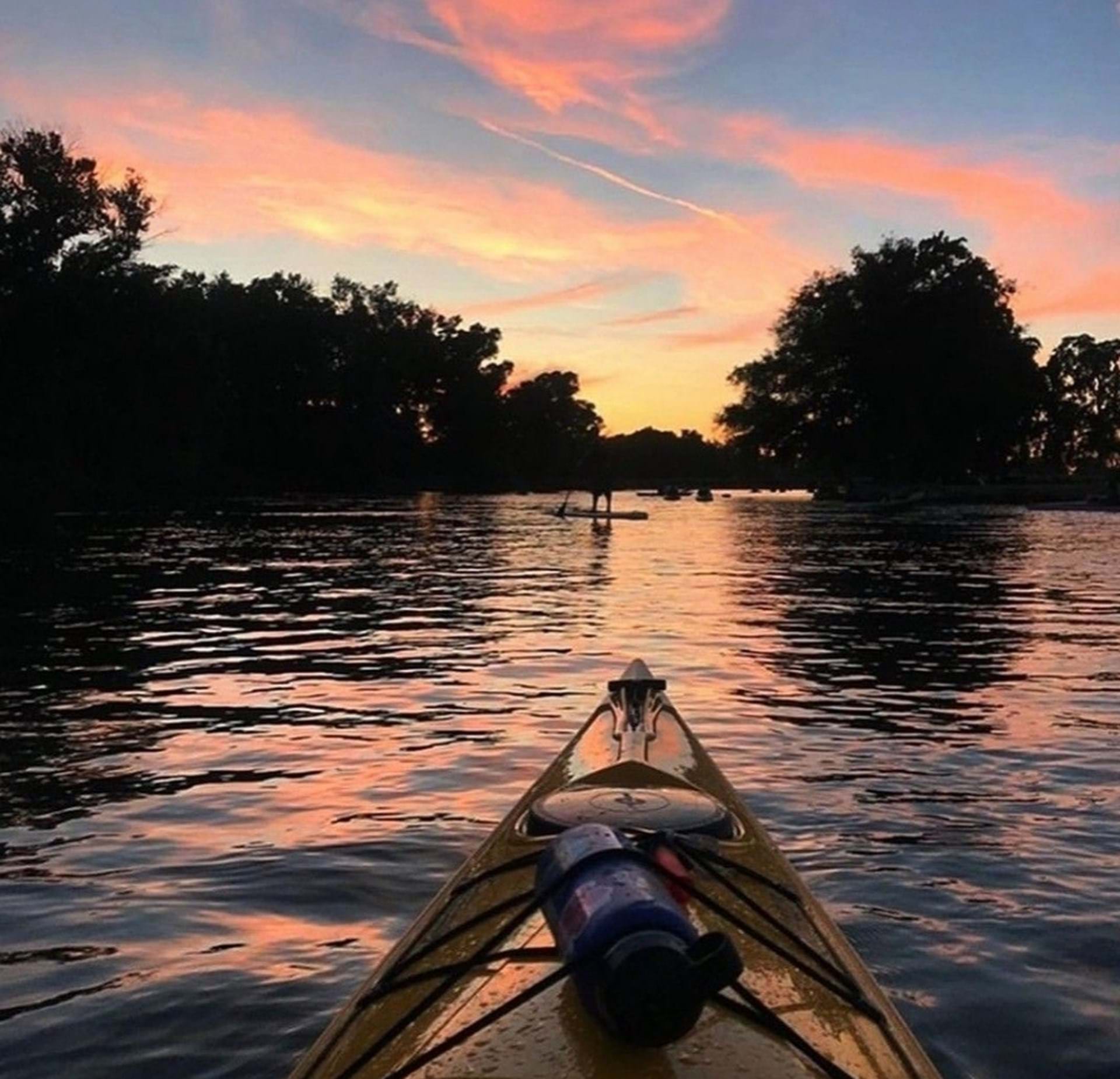 Kayaking on the Cedar River.