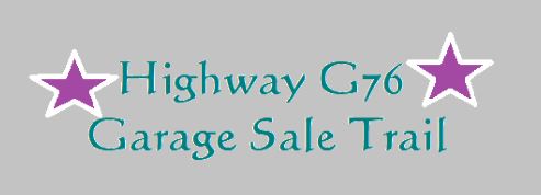 Hwy G76 Garage Sale Trail