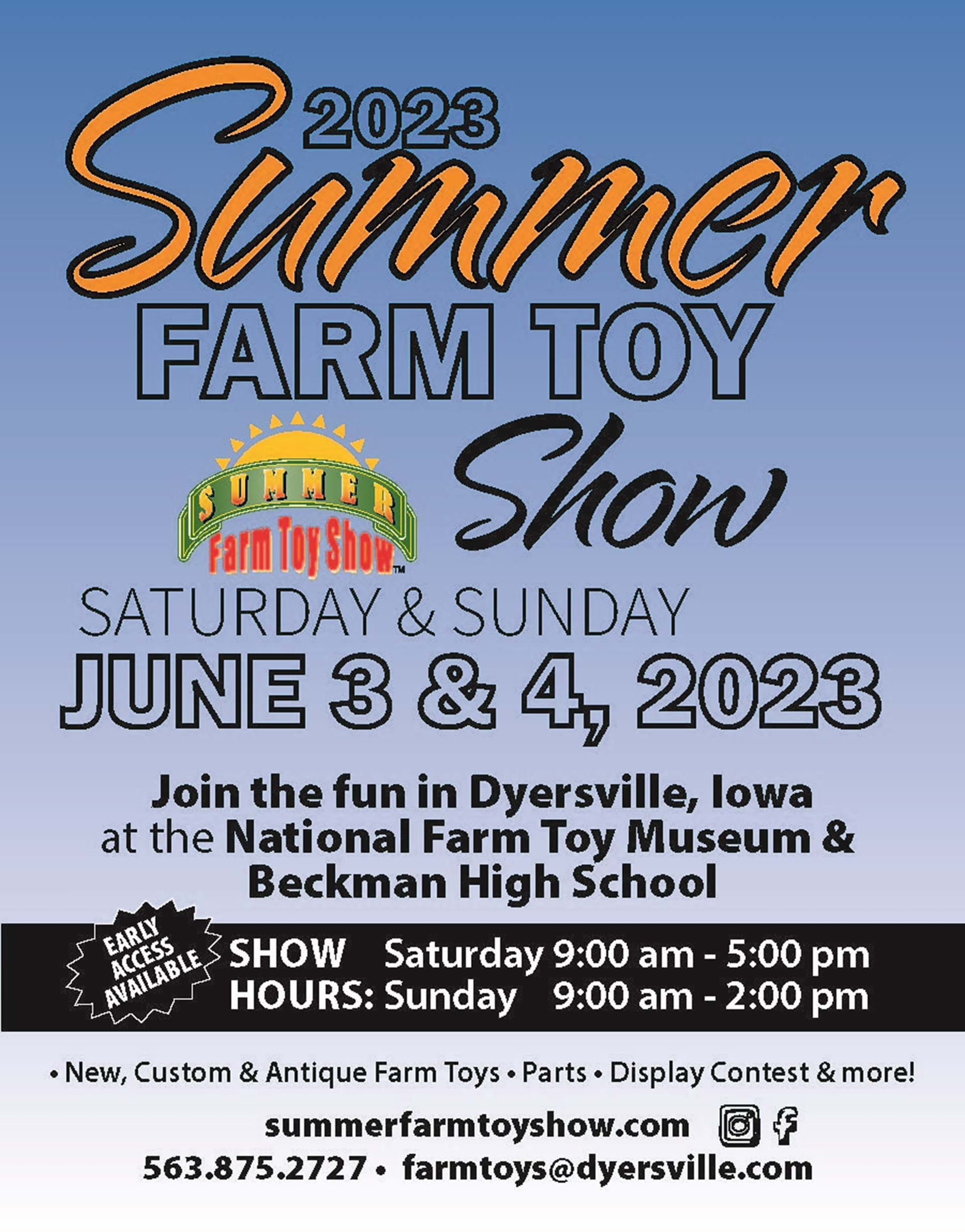 Summer Farm Toy Show Dyersville Iowa
