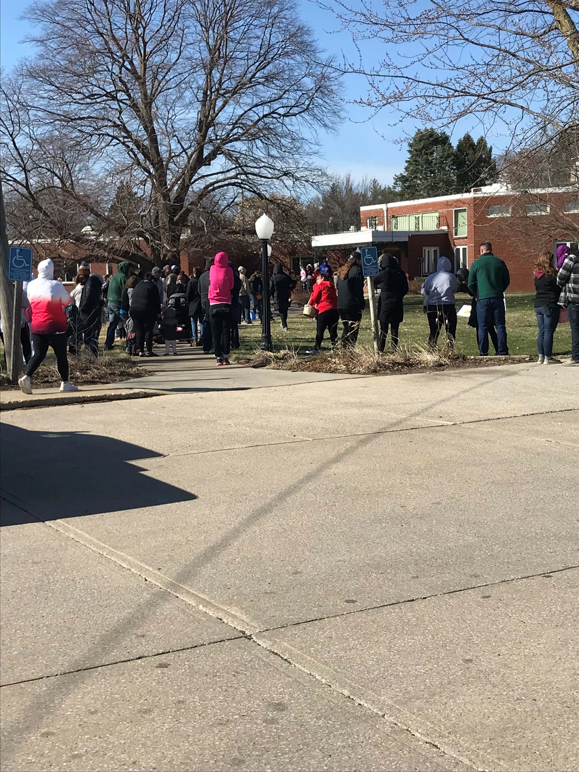Easter crowd