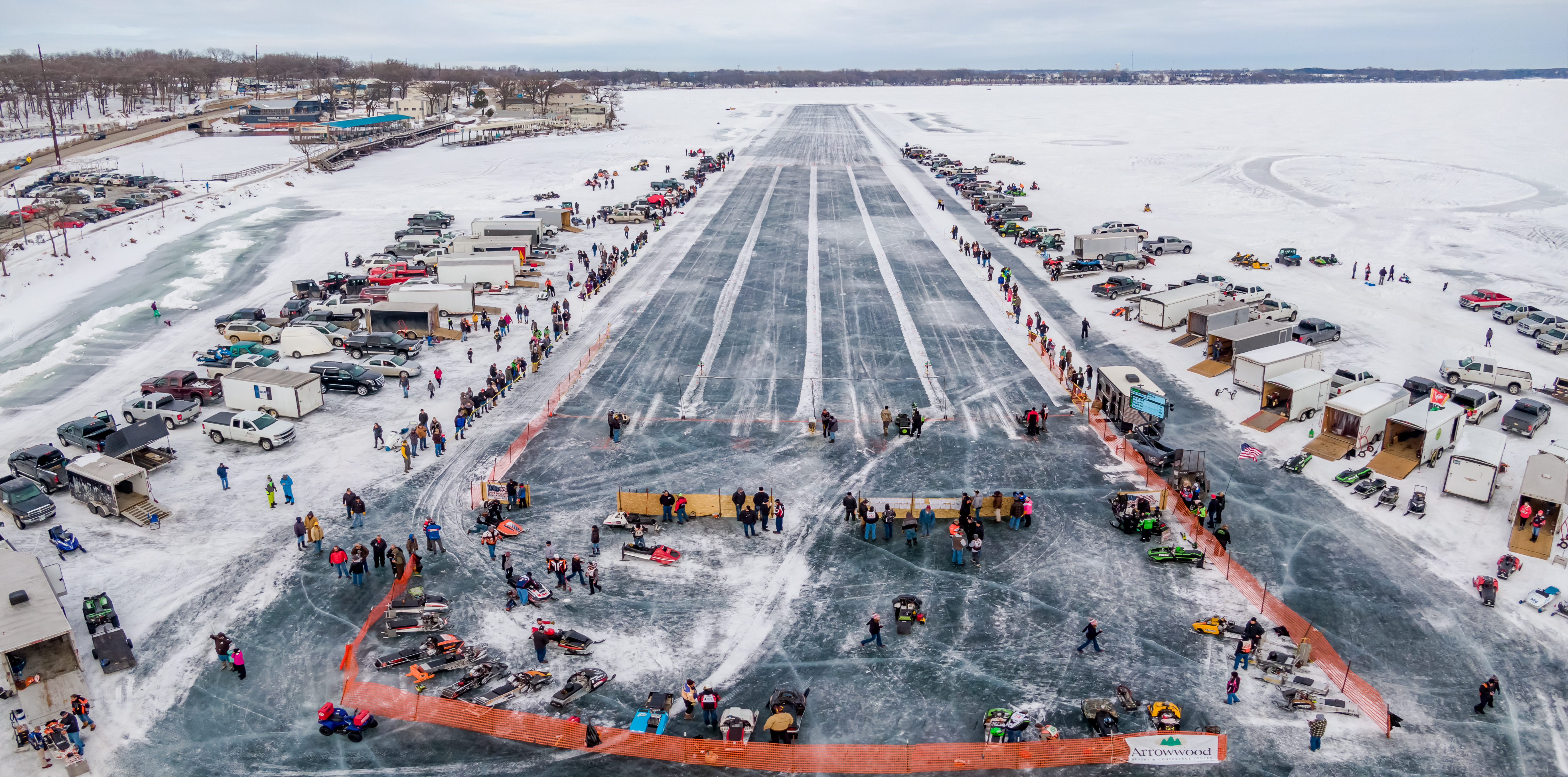 Okoboji Vintage Snowmobile Ice Drags