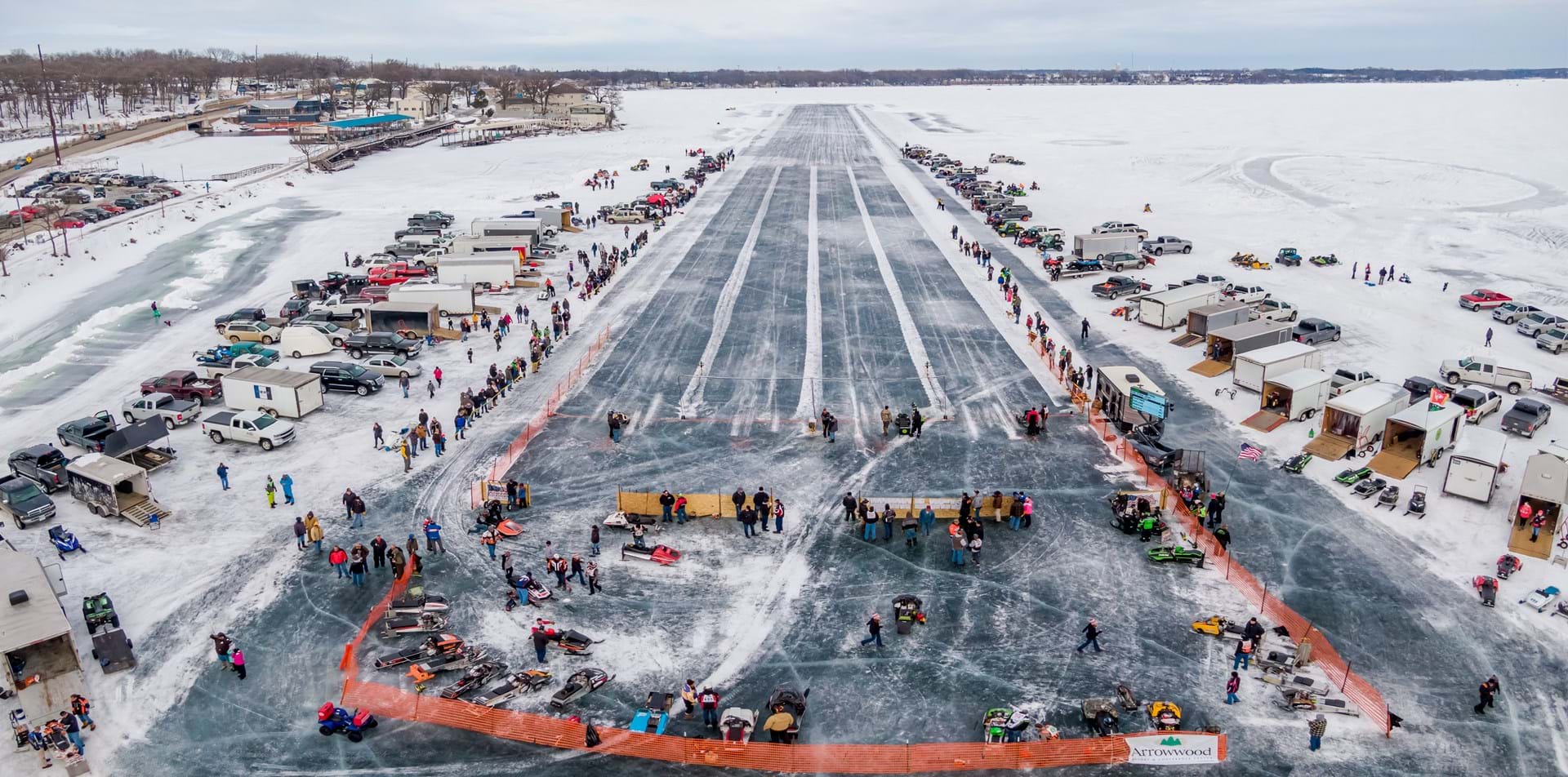 Vintage Ice Drags on East Lake Okoboji.