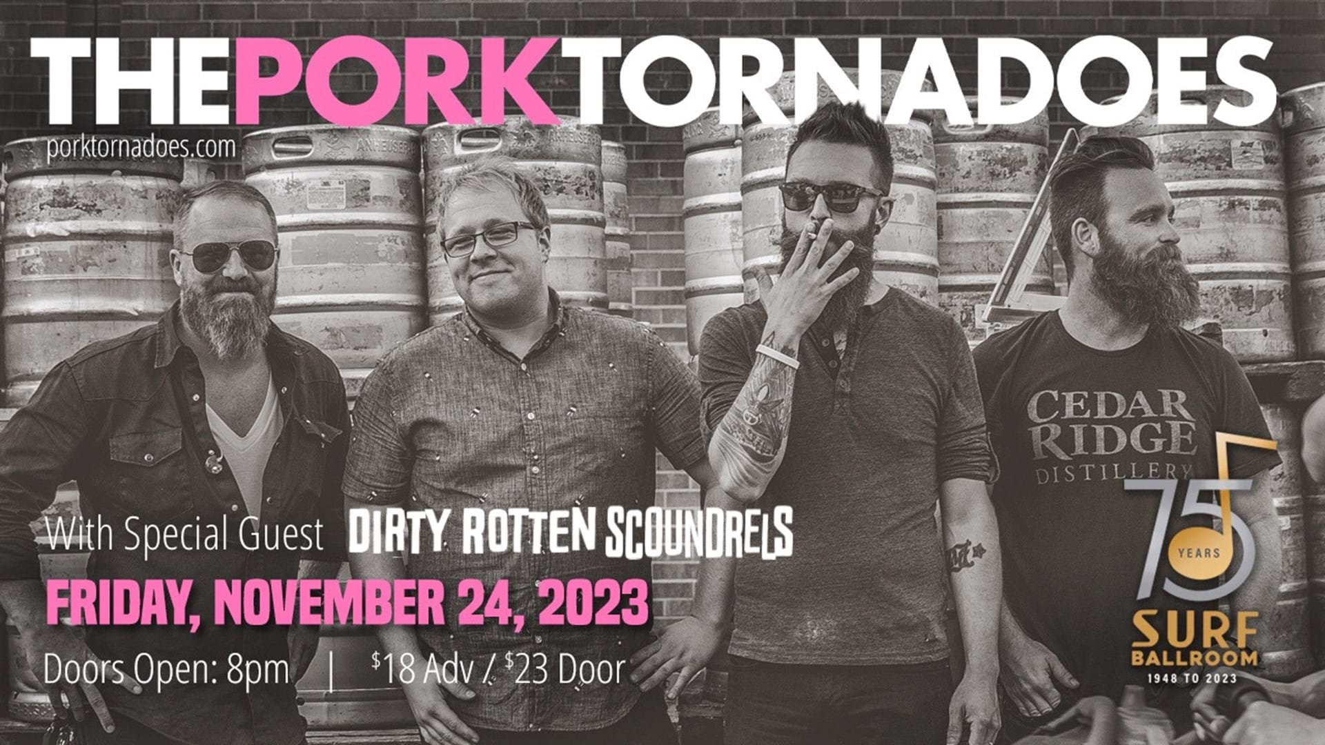 The Pork Tornadoes Live at the Surf!