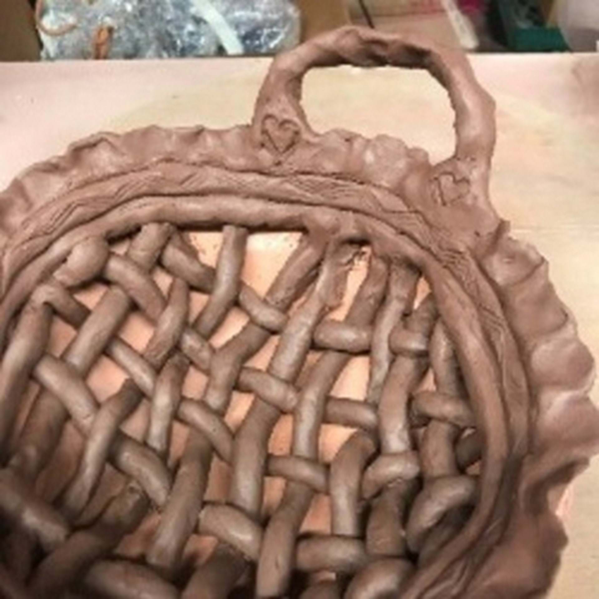 Woven Clay Strawberry Baskets