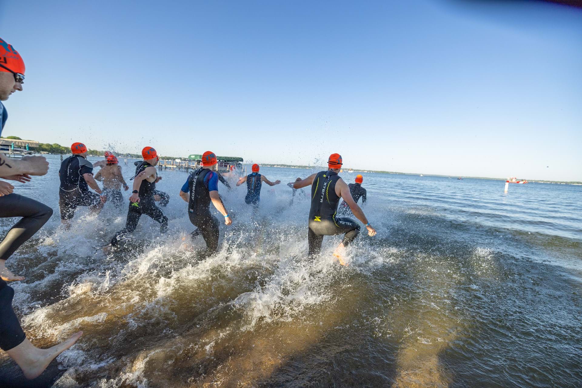 TRI Clear Lake kicks off with an open water swim at City Beach!