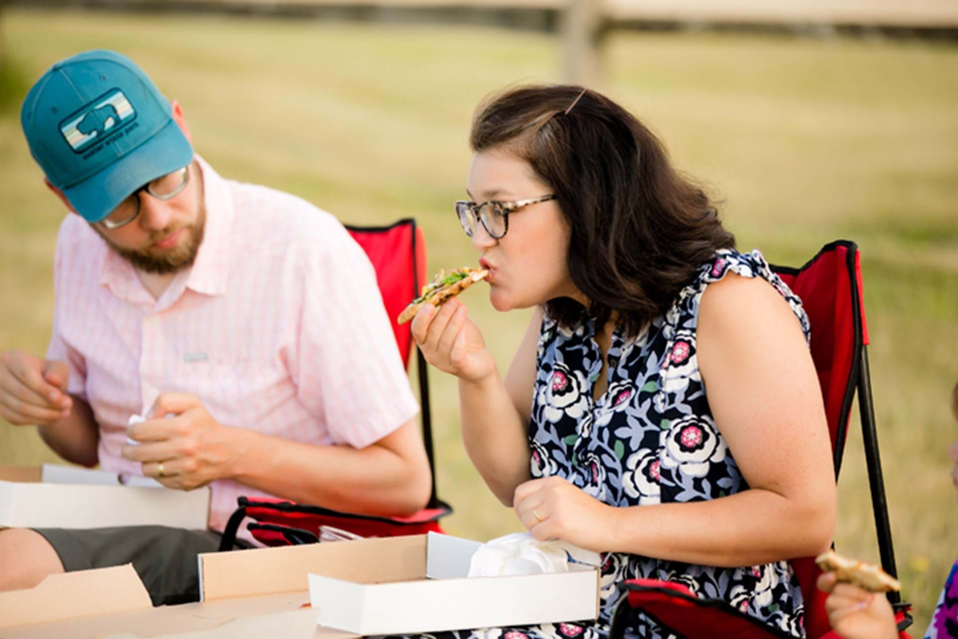 Fresh, brick oven pizza crafted with produce harvested on-site.