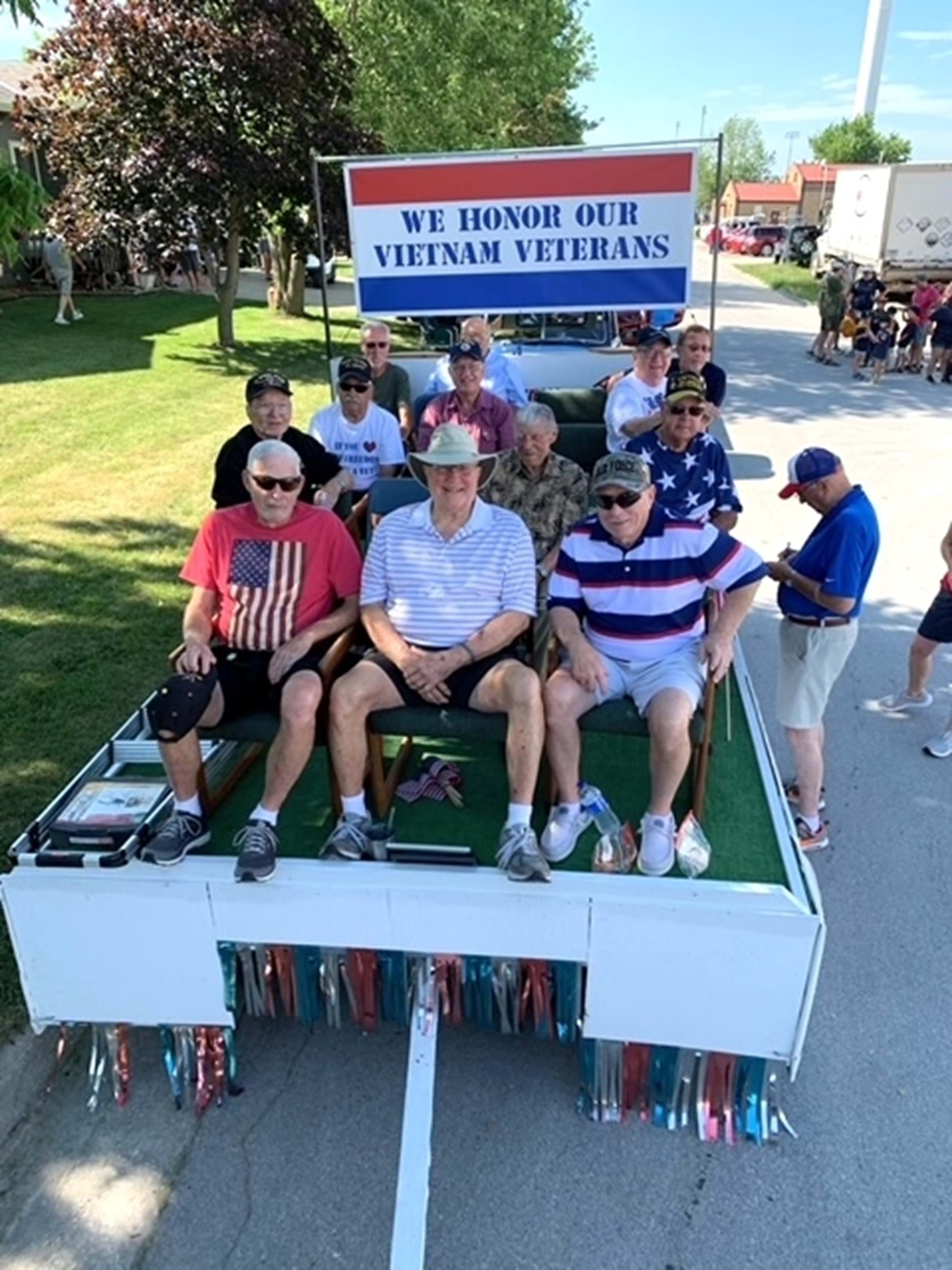our local Vietnam Veterans were honored in our 4th of July Parade