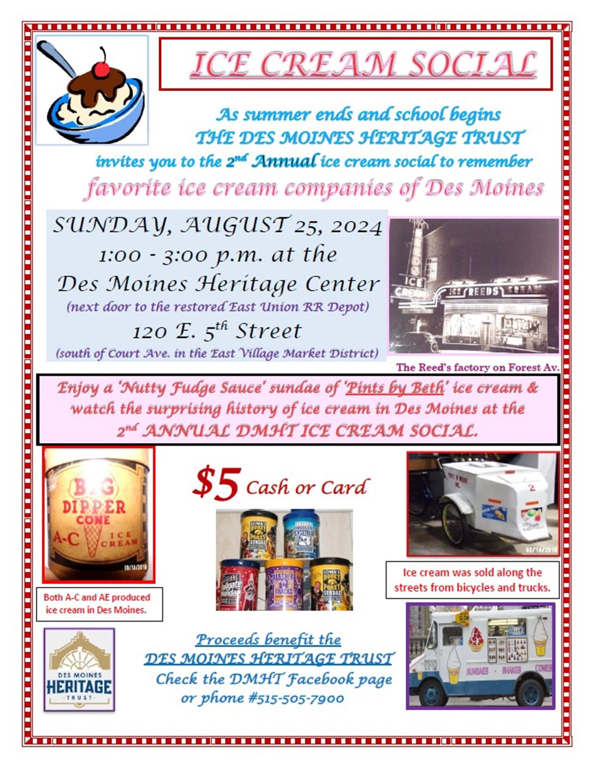 Ice Cream Social: Des Moines Heritage Trust