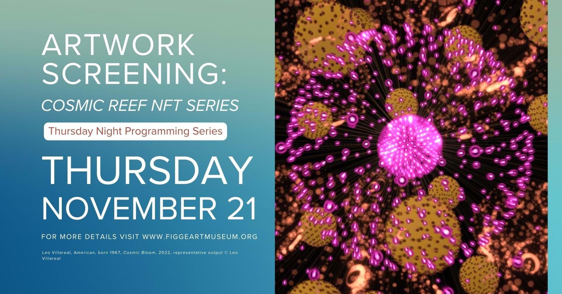 Artwork Screening: Cosmic Reef NFT Series
