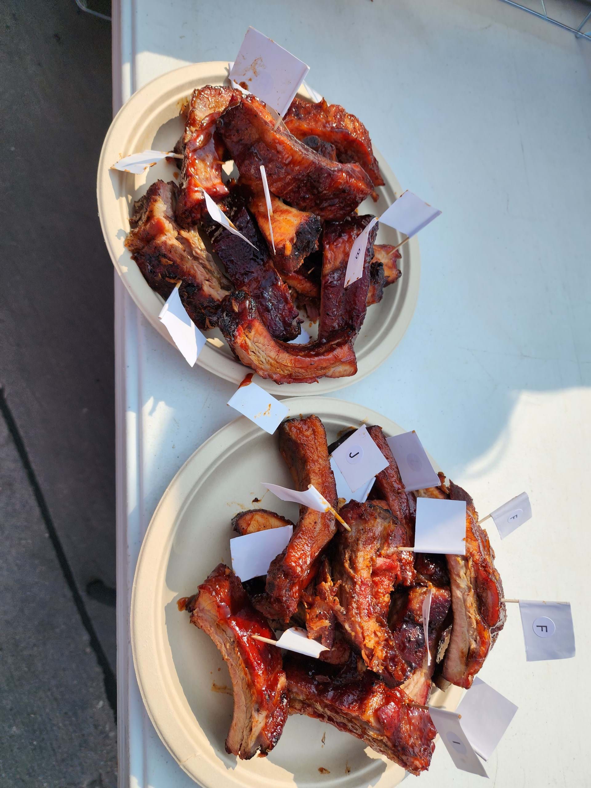 Rib contest at the Tri City BBQ Fest