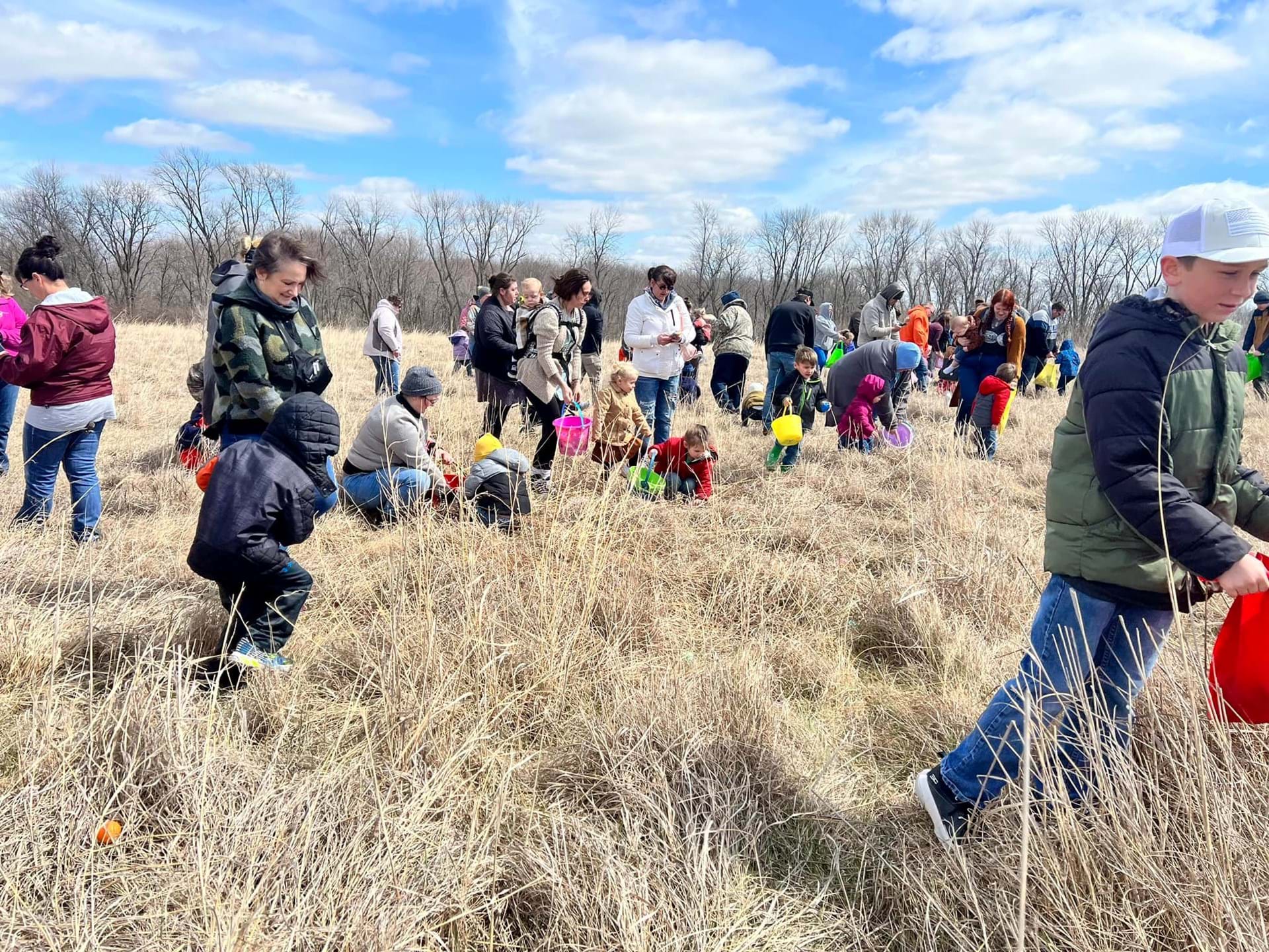 Egg Hunt In The Prarie