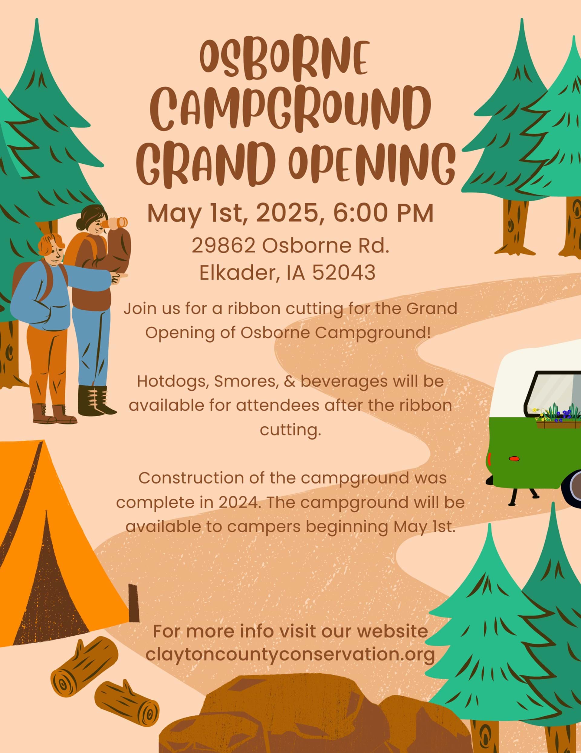 Campground opening poster