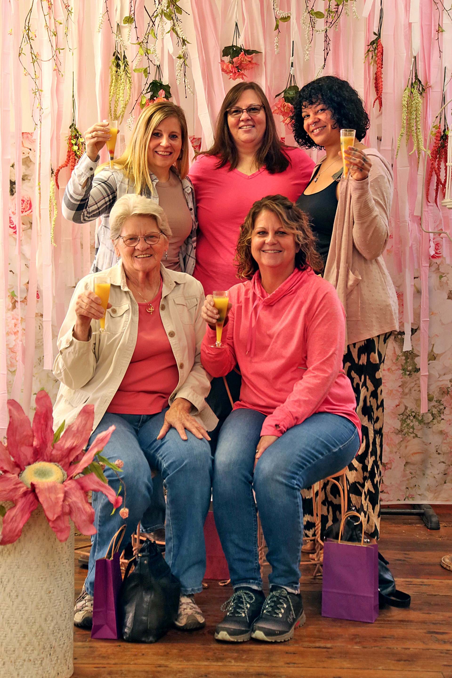 Photo booth from 2024 Mimosas with Mom