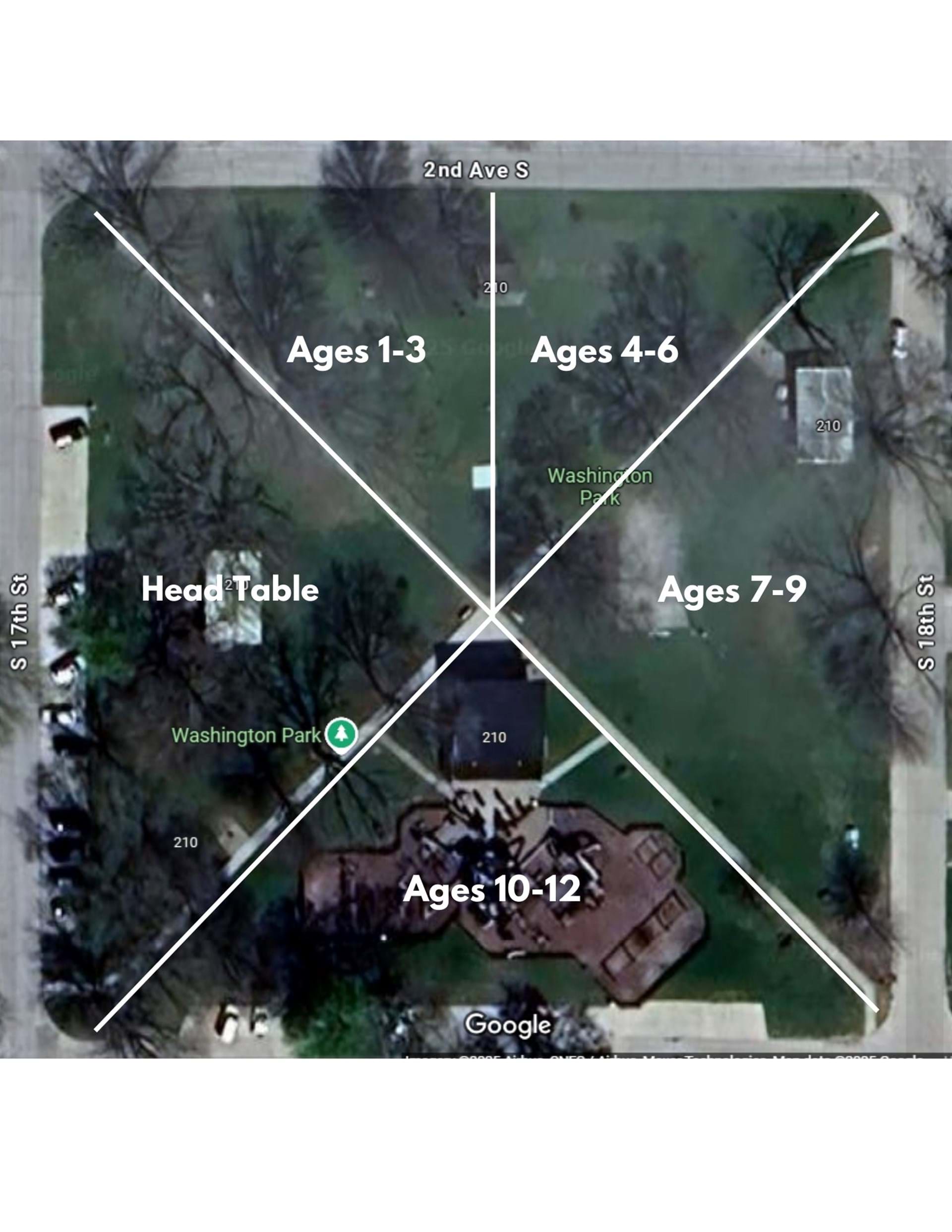 Map of Easter Egg Hunt
