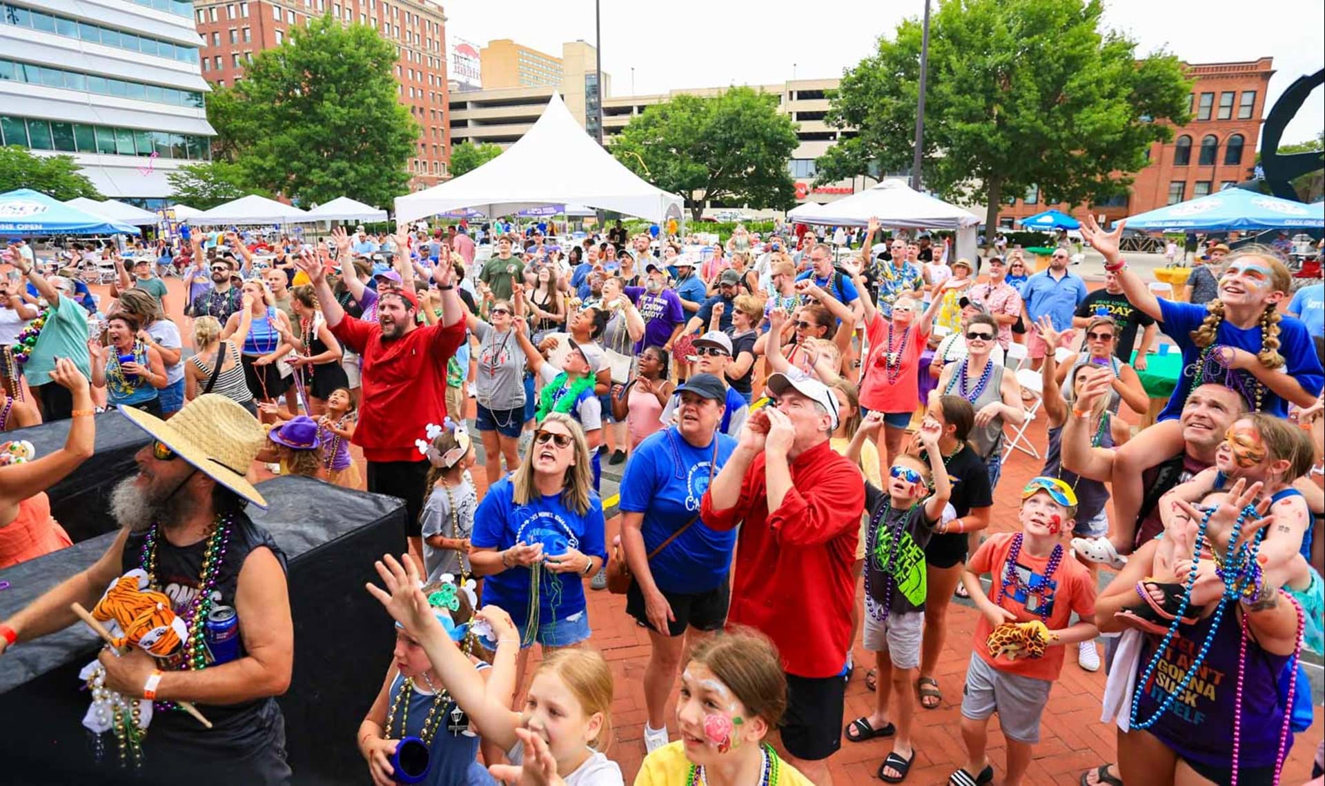 Bead Toss at Cajun Fest 2024