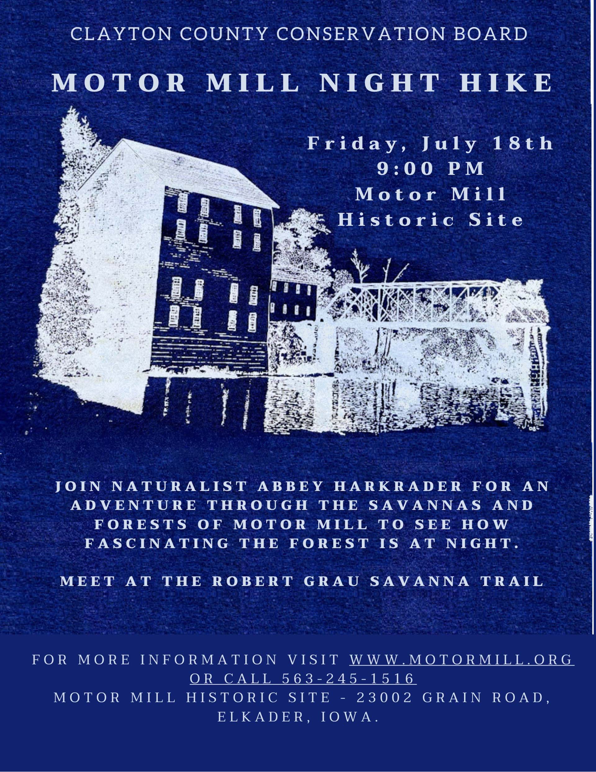 Motor Mill Night Hike