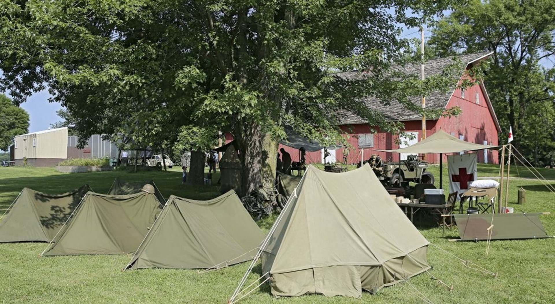 WWII Encampment as Seminole Valley Farm Museum