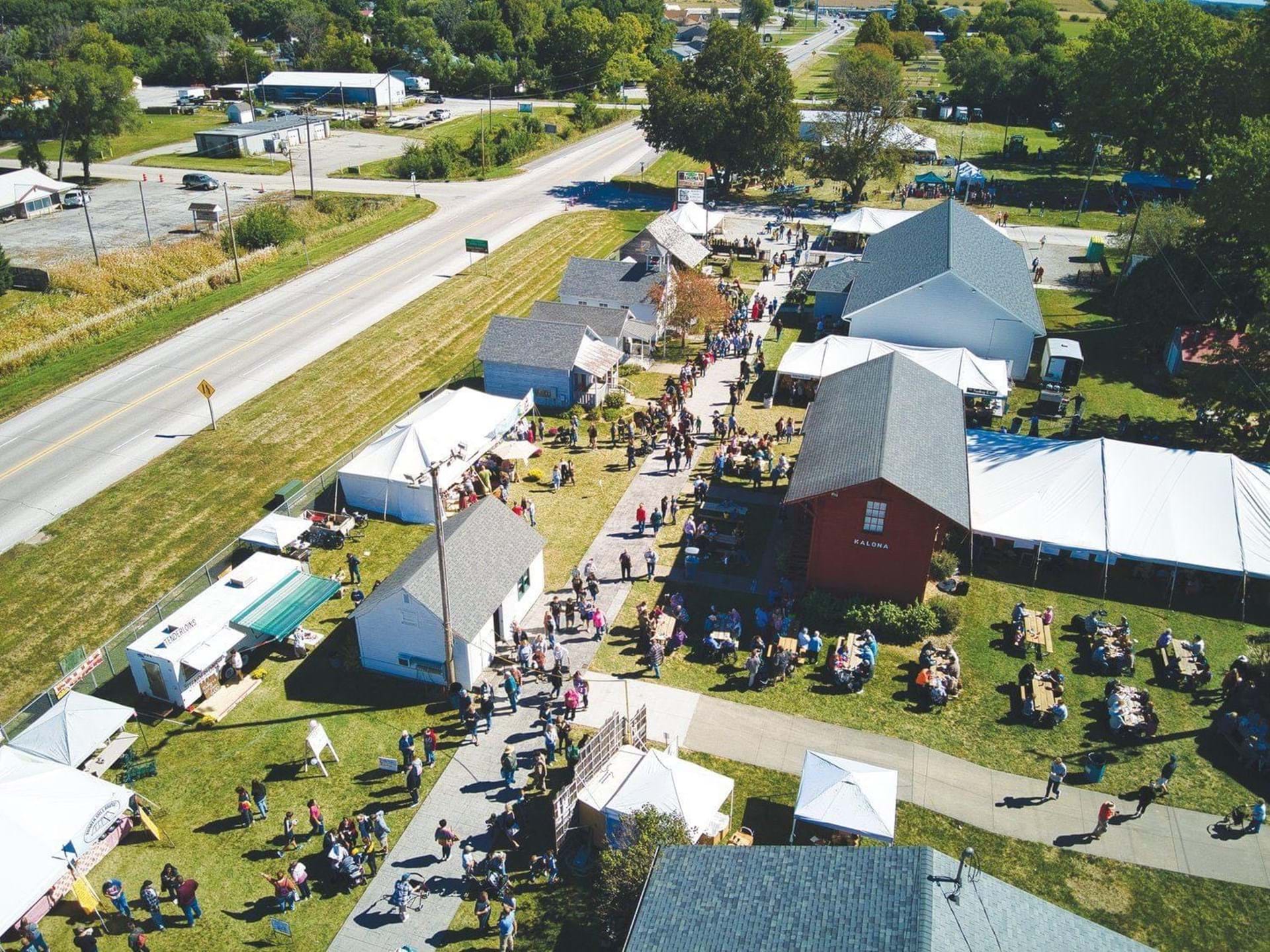 Kalona Fall Festival from above