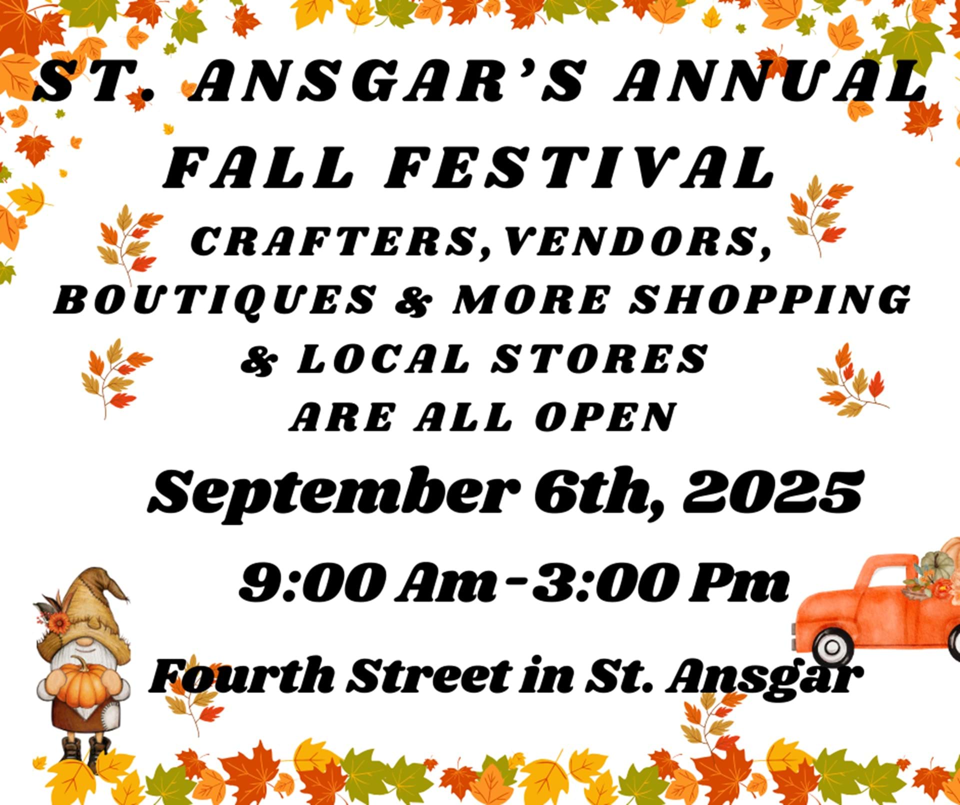 St. Ansgar Fall Festival