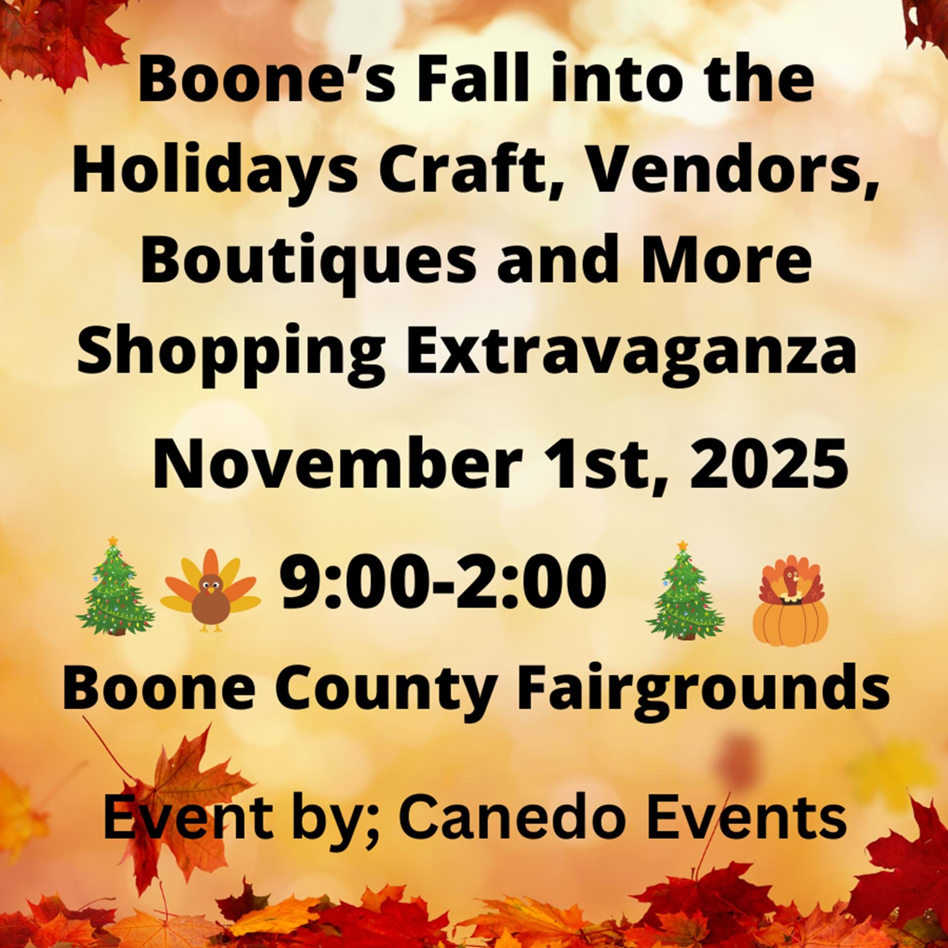 Boone Fall Craft, Vendor, Boutiques and More Show