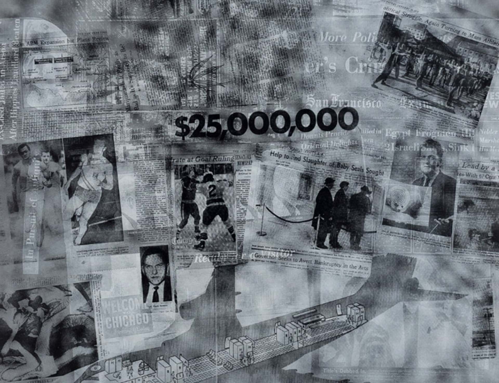 Robert Rauschenberg (American, 1925 – 2008) “Surface Series 52, from ‘Currents”’ (detail), 1970 Screenprint on paper Des Moines Art Center Permanent Collections; Gift of Lawrence Zicklin, New York, 1983.62.15 Photo: Rich Sanders