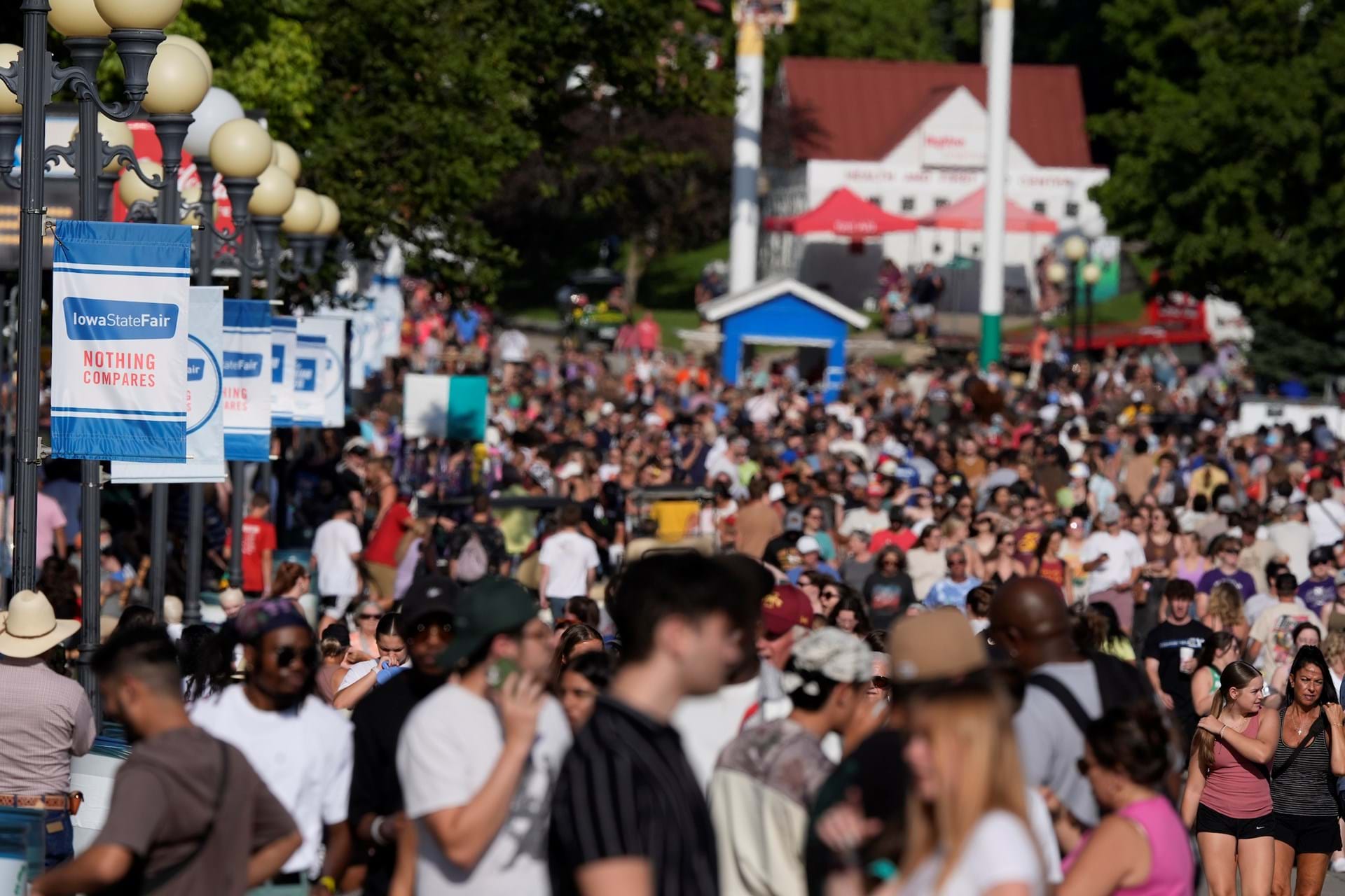 Crowds at the Iowa State Fair