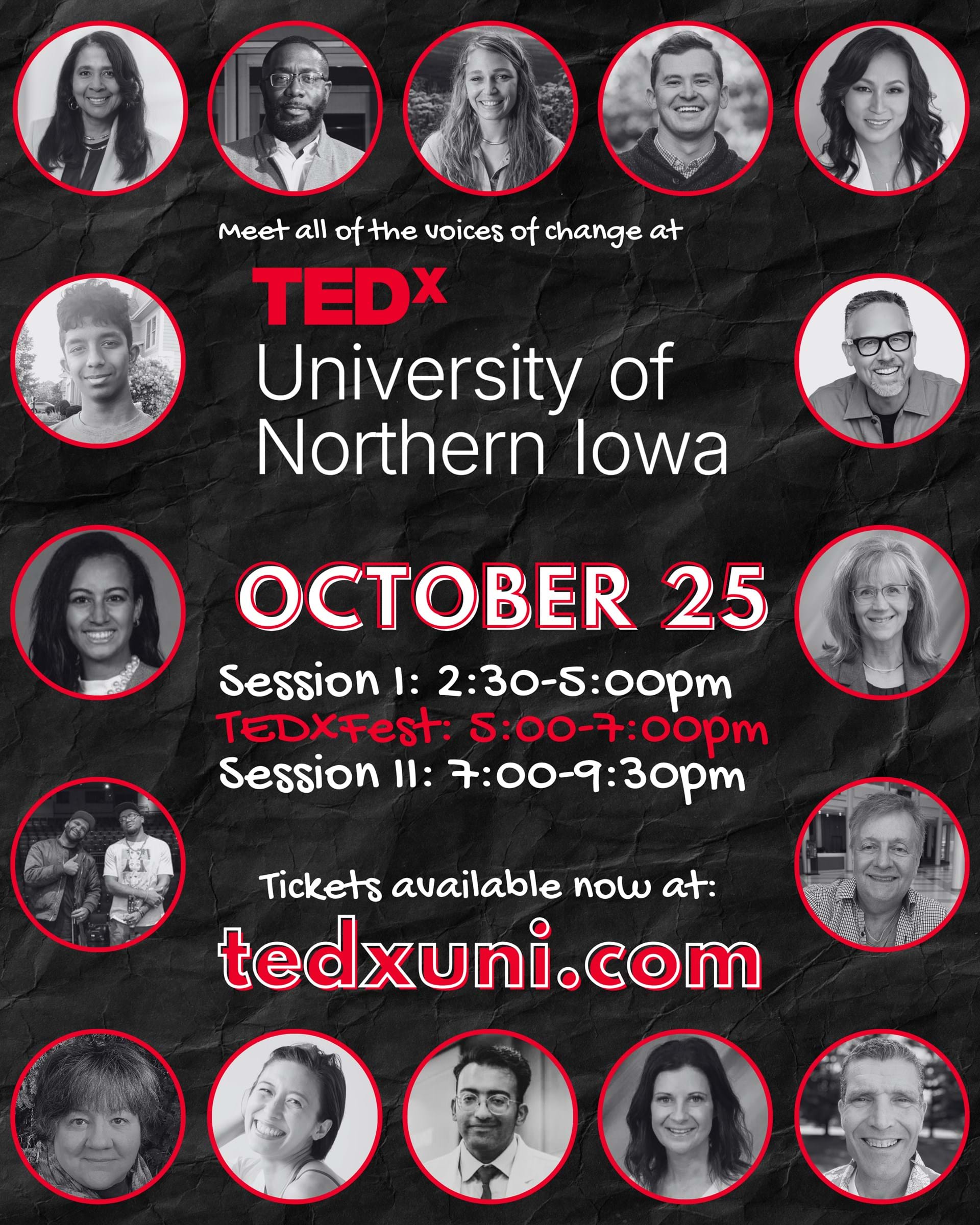 Speakers from TEDxUniversity of Northern Iowa