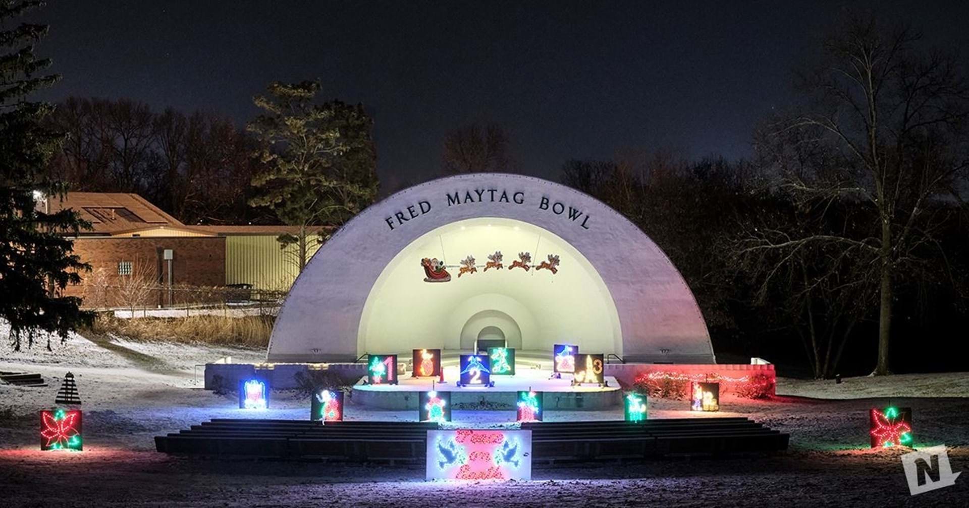 Santa & his reindeer have flown past the Maytag Bowl for decades!