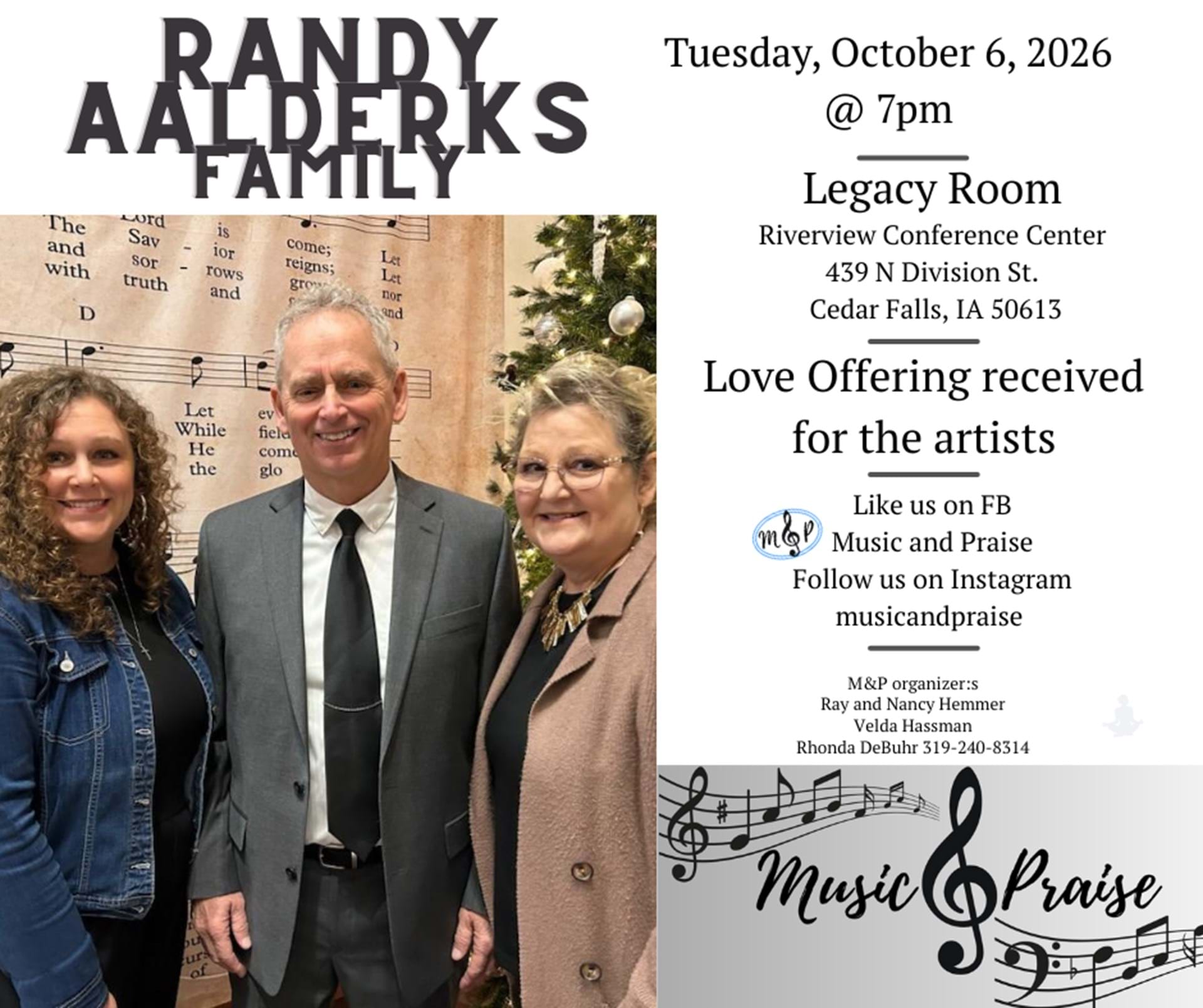 Randy Aalderks Family Concert