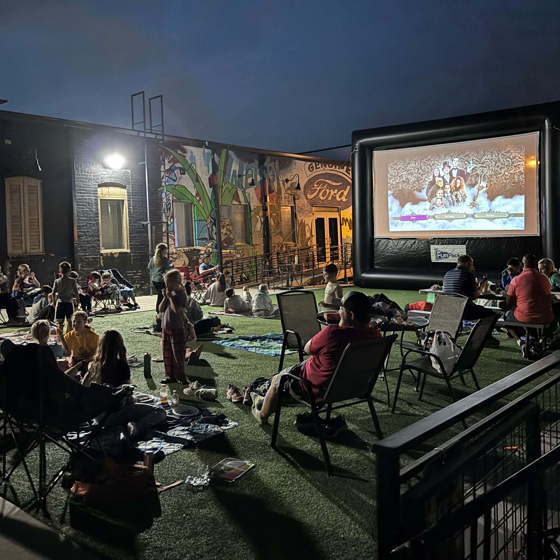 The Uptown Ankeny Outdoor Cinema features spooky classics from the 80s, 90s, and 00s. PG and PG13 ratings.