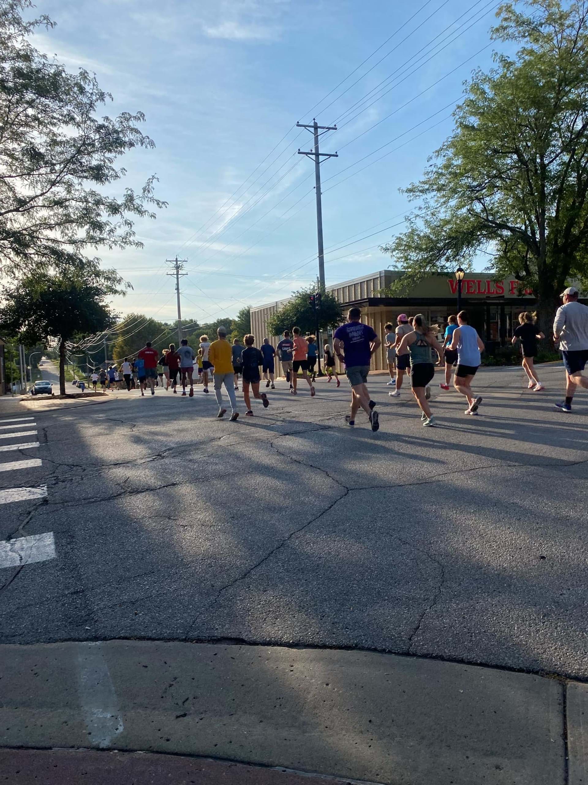 Starting the day off with the Fun Run!