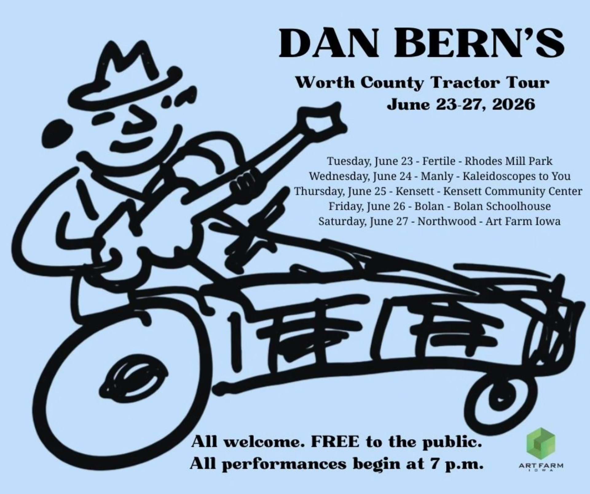 Dan Bern's Worth County Tractor Tour