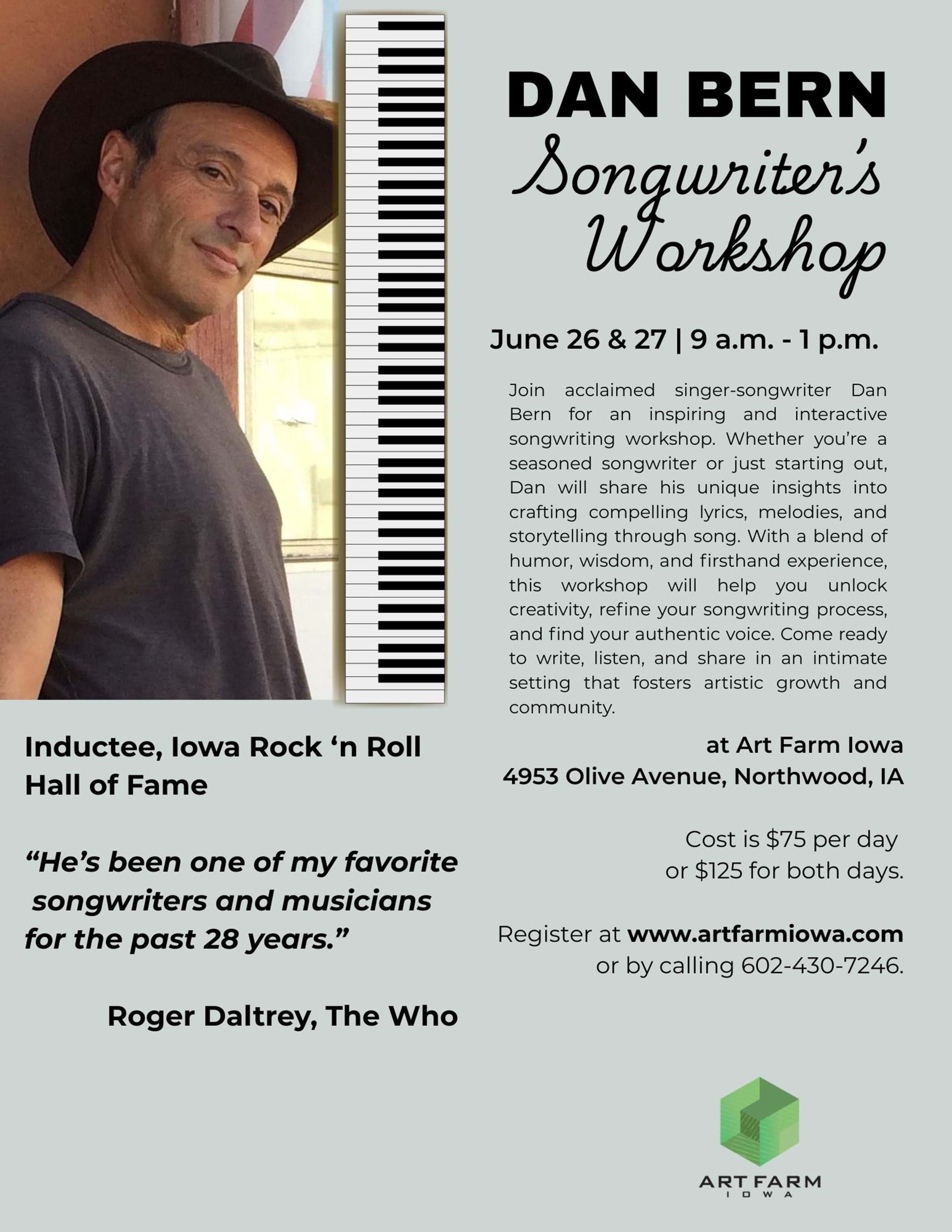 Dan Bern Songwriter's Workshop