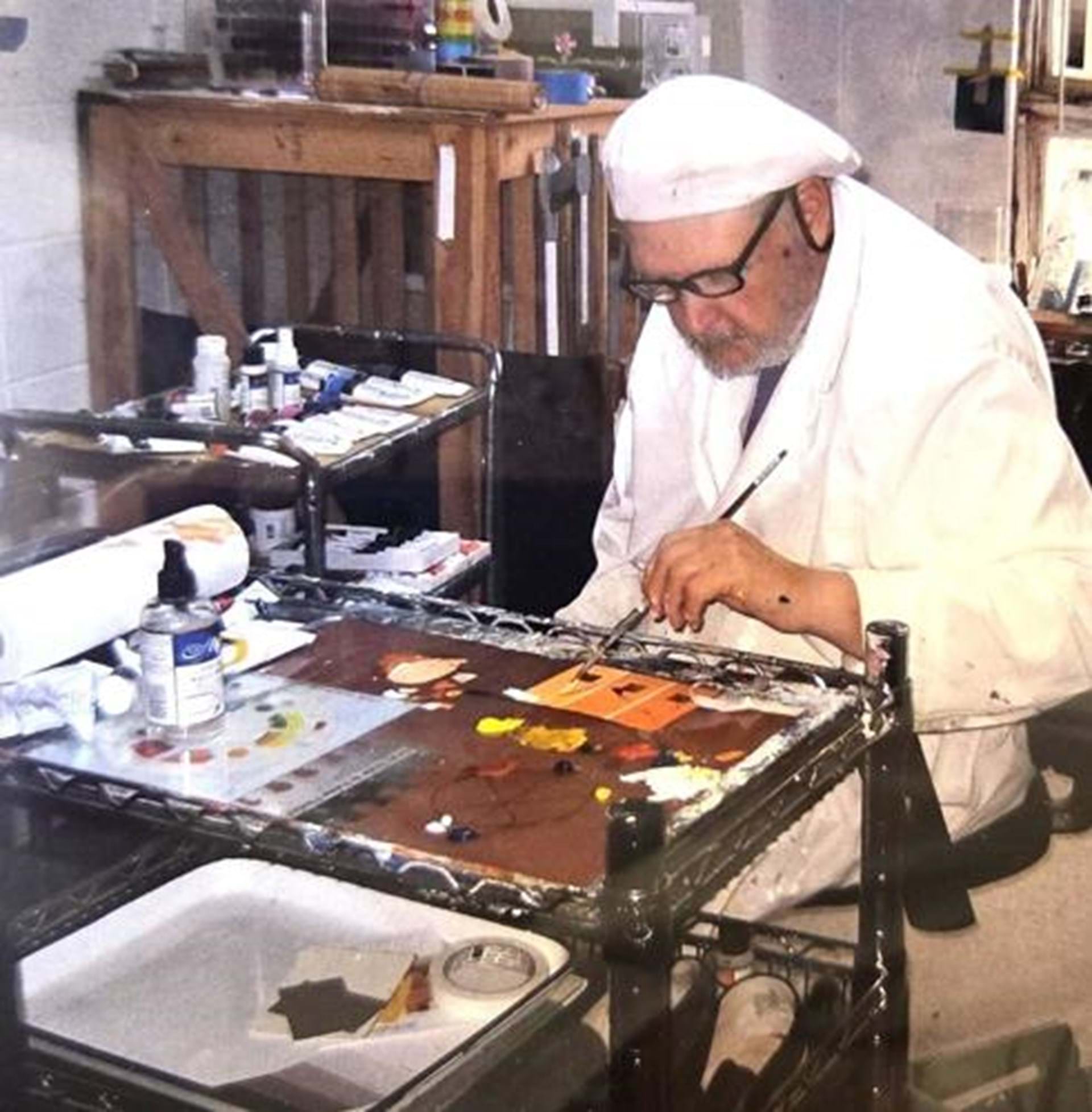 Marlyn Ashland in the studio