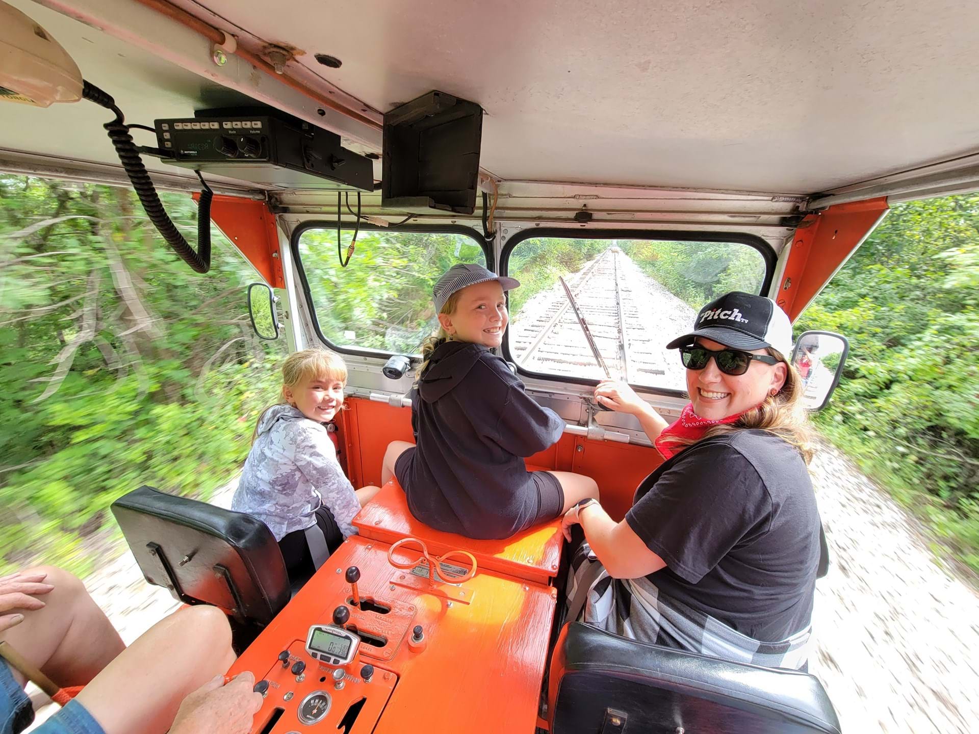 Putt Putt Train Car Rides on Railroad 