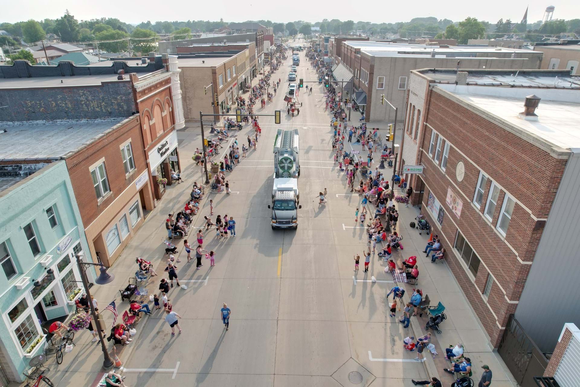 Parade down Main Street