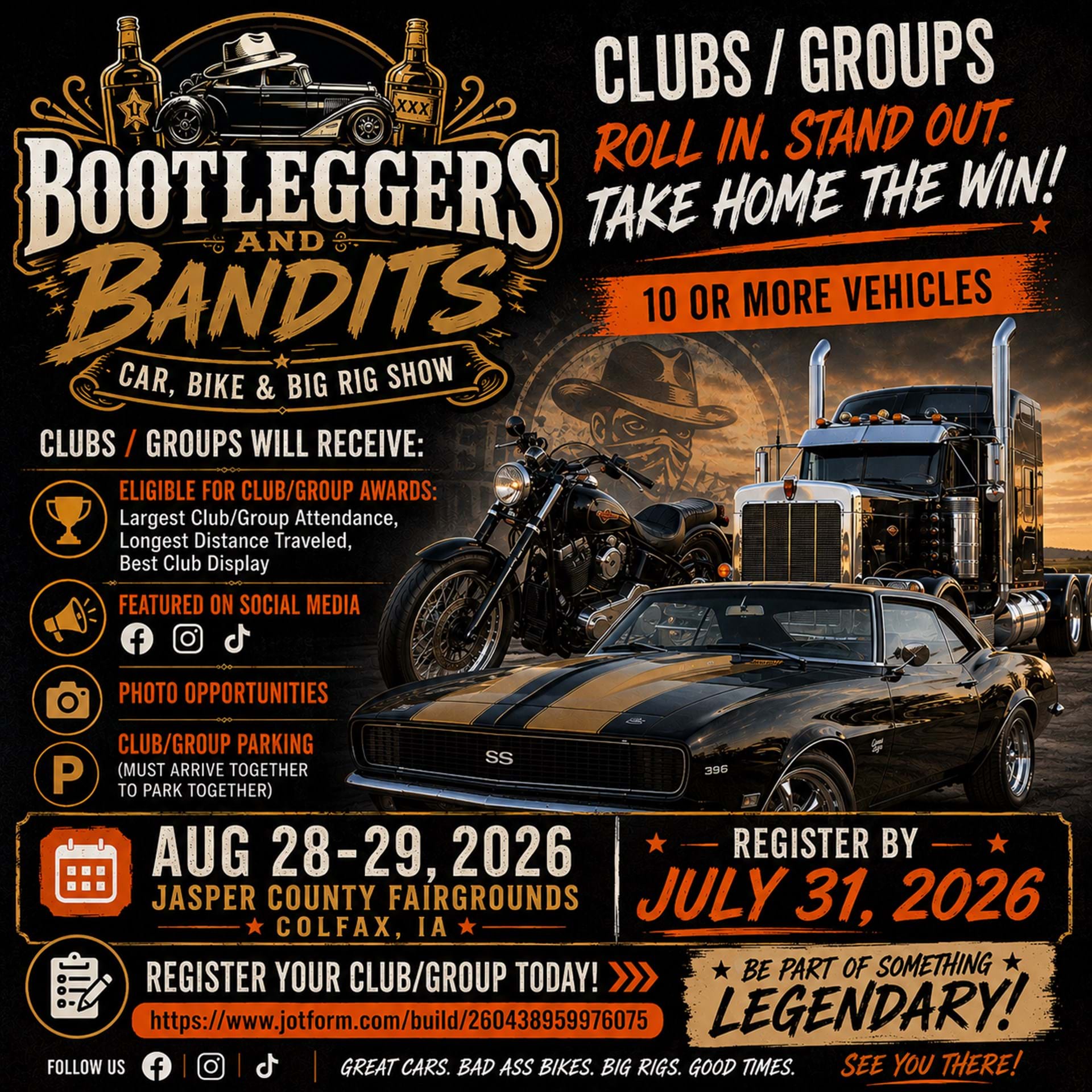 Club/Groups Welcome!