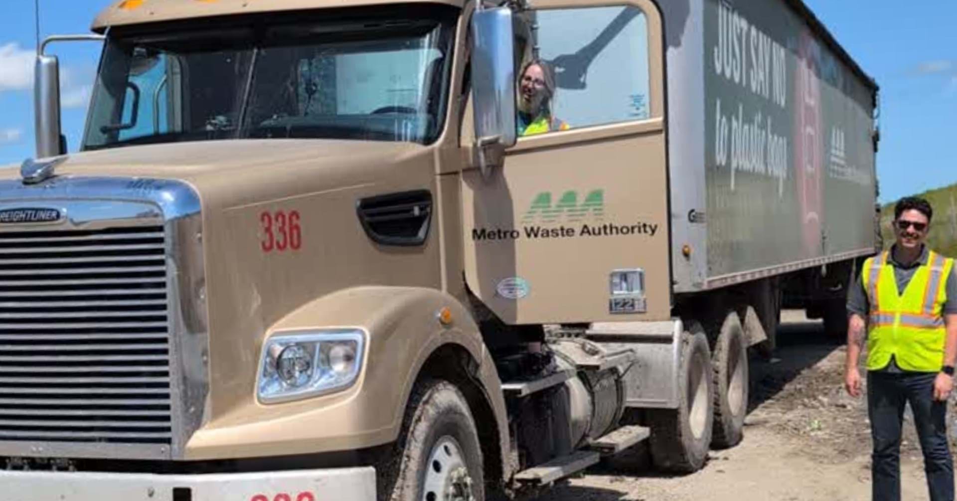 See the giant machines that keep the landfill running.