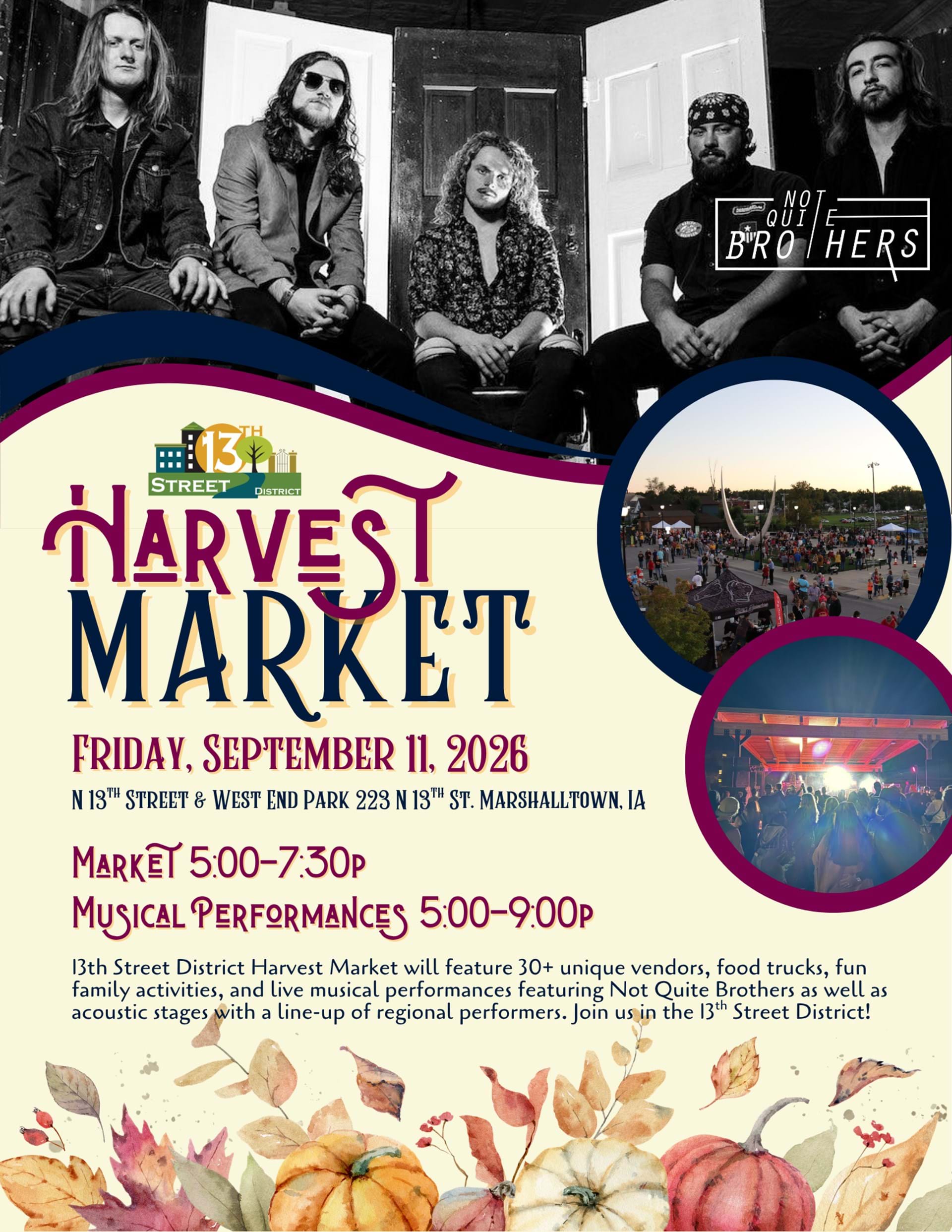 Harvest Market featuring Not Quite Brothers