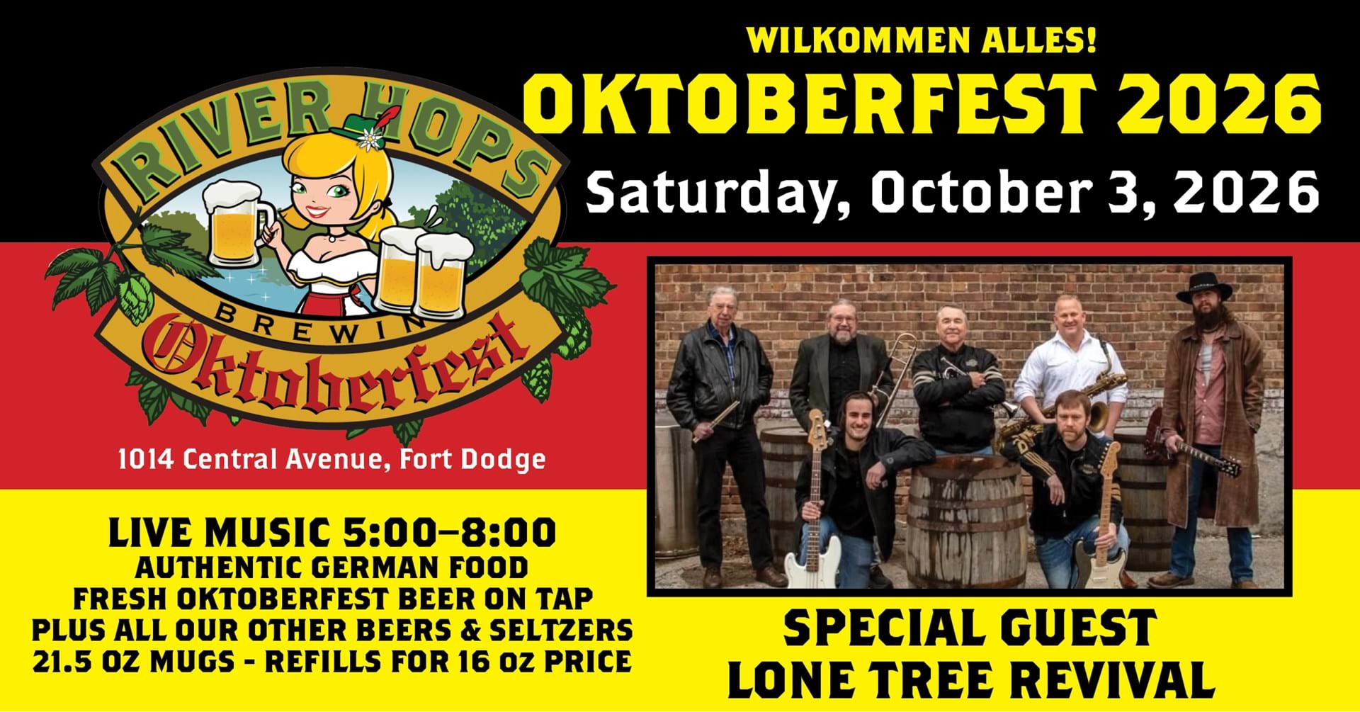 2026 Oktoberfest with Special Guest Lone Tree Revival