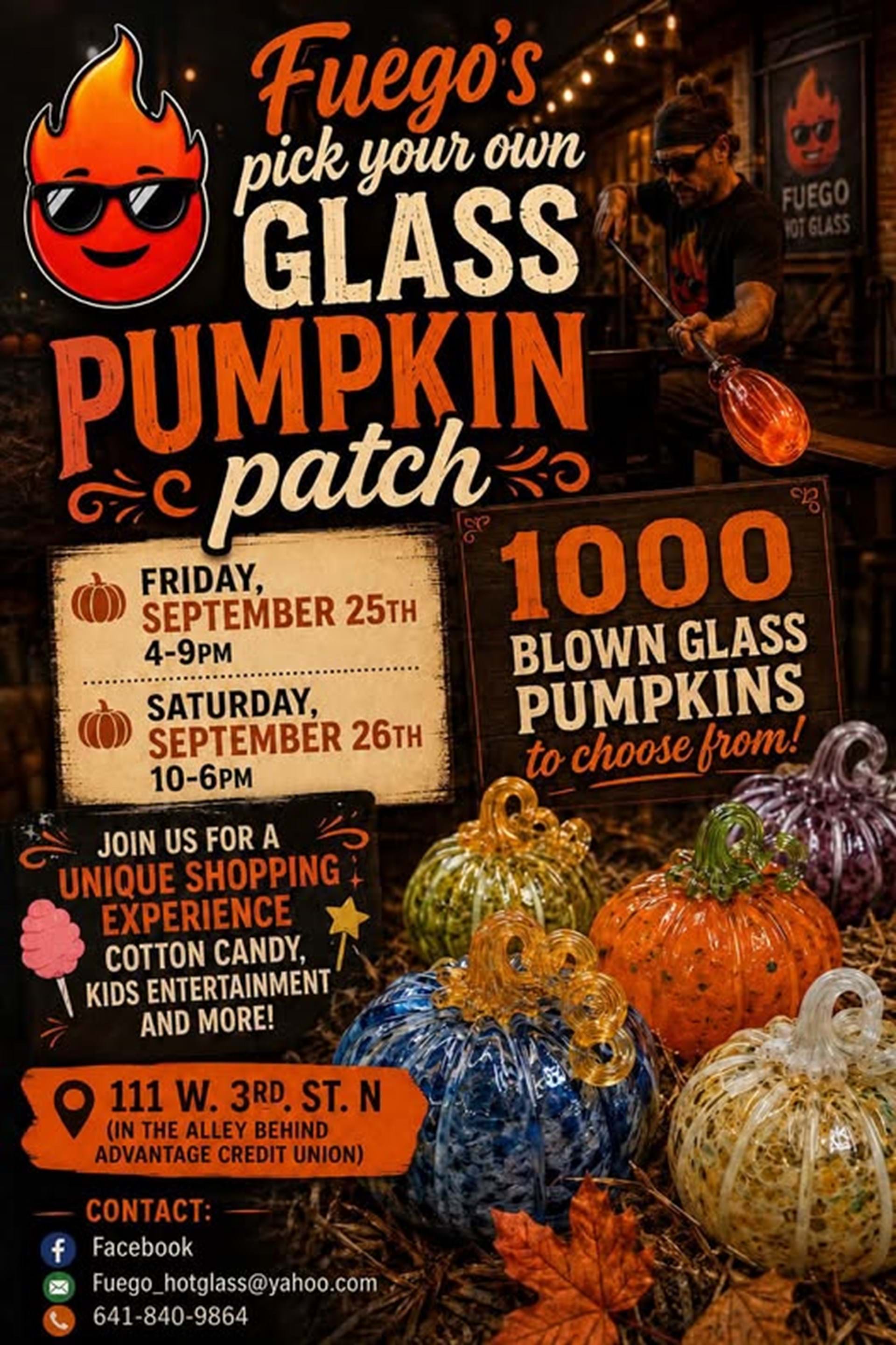 Come for a unique fall PUMPKIN experience!