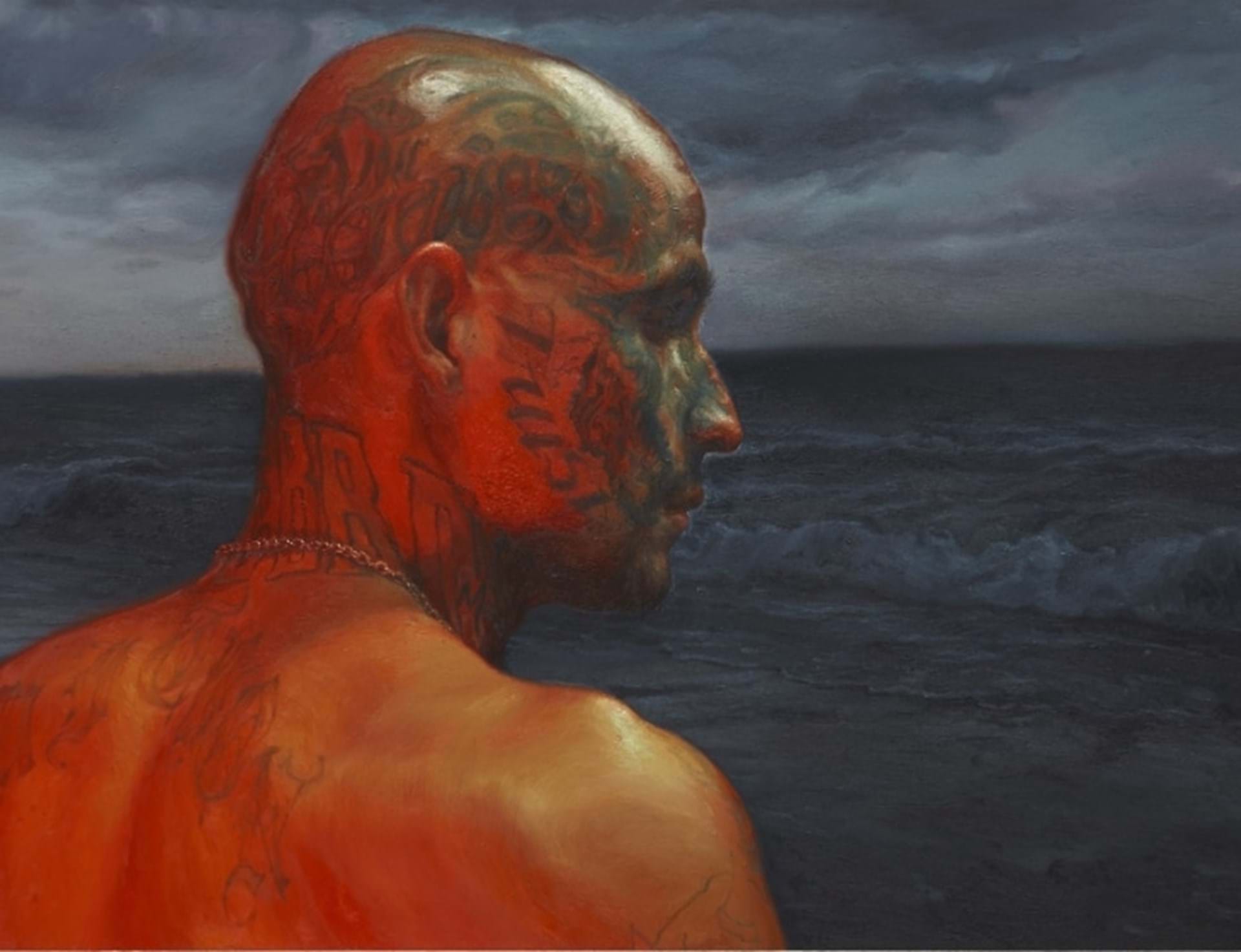 Vincent Valdez (American, born 1977) “The Sea” (detail), 2020 Oil on canvas Copyright Vincent Valdez Courtesy Matthew Brown