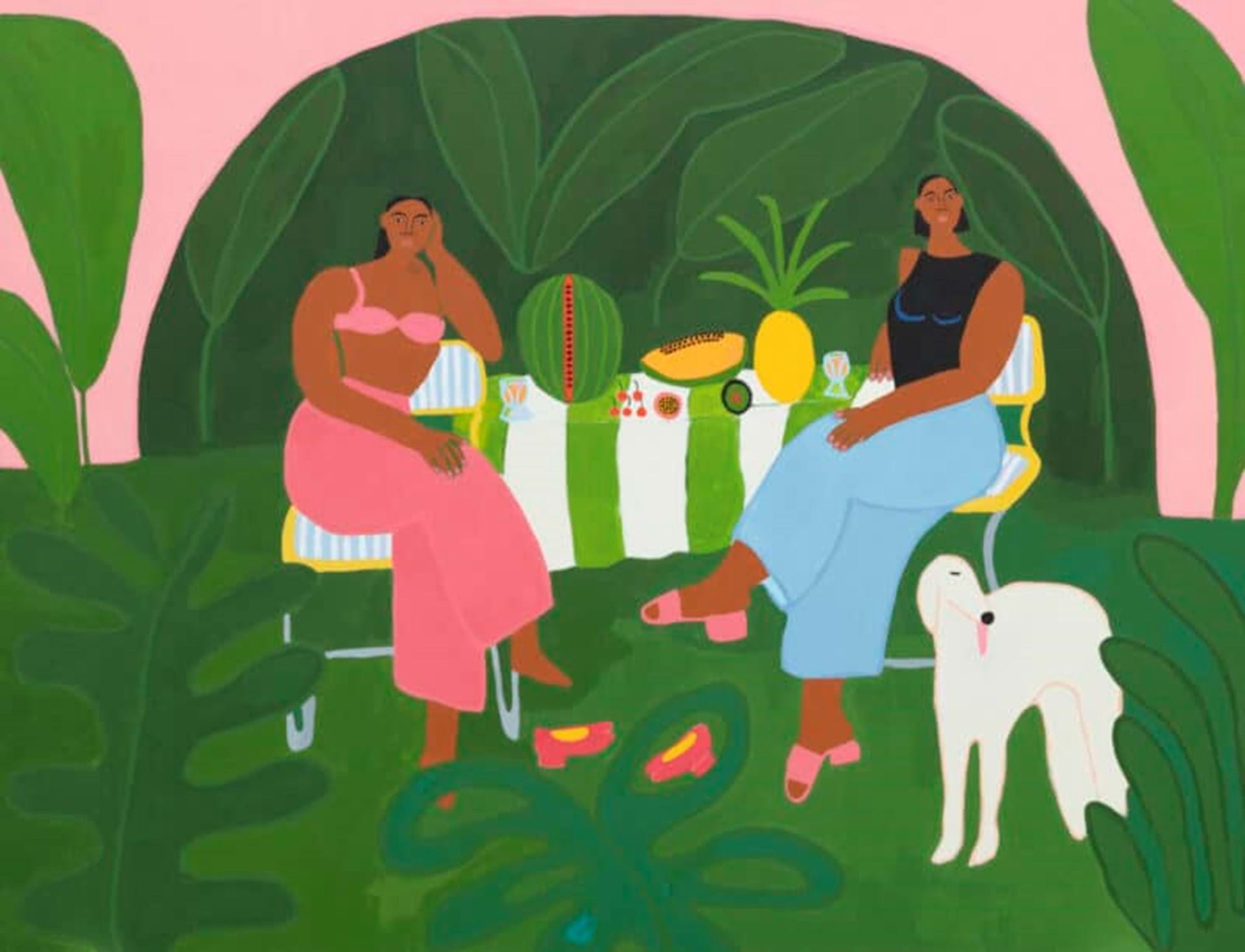 Lilian Martinez (American, born 1986) Garden Club, 2024 Acrylic on canvas Gift of Pamela and David Hornik, 2025 2025:9