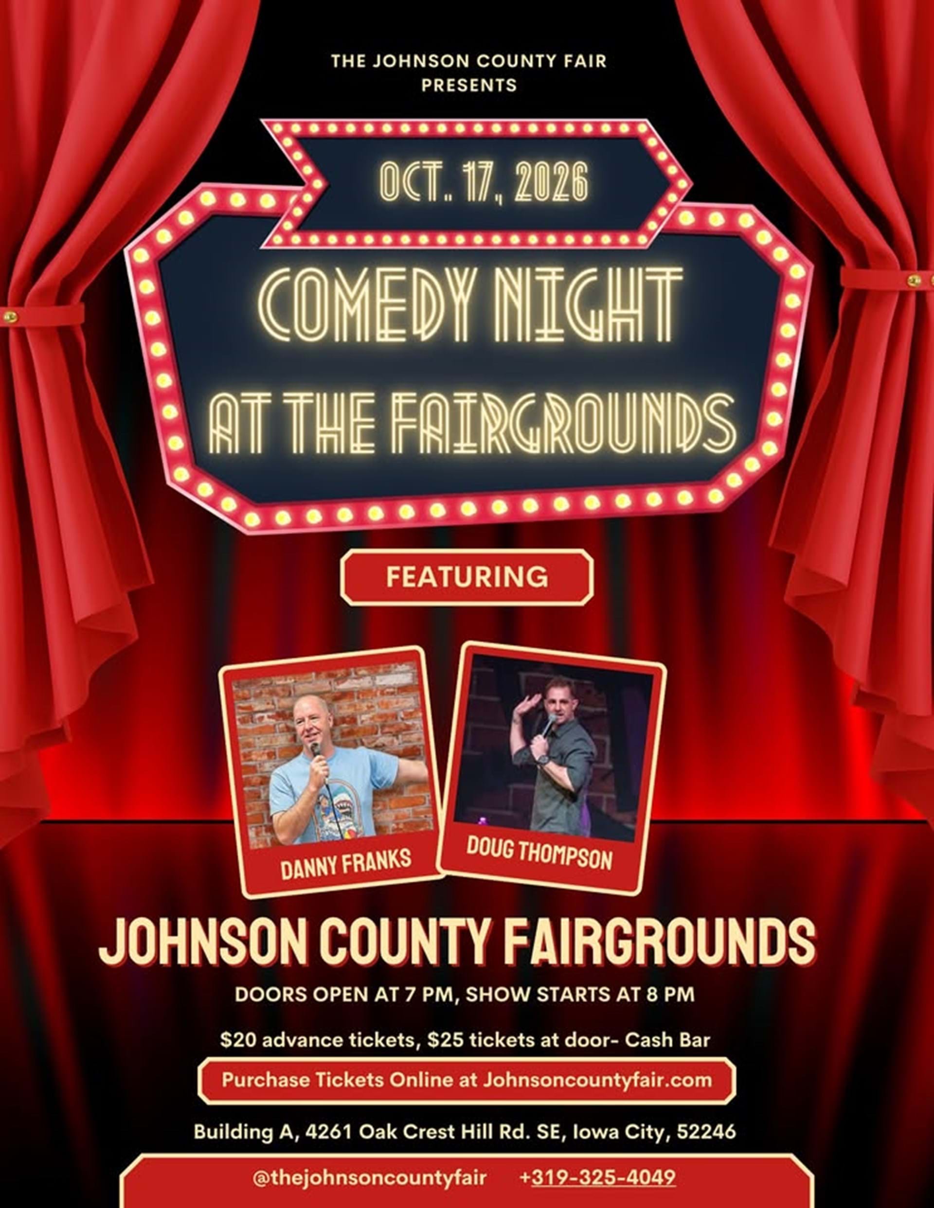 Comedy Night Fundraiser at the Fairgrounds!