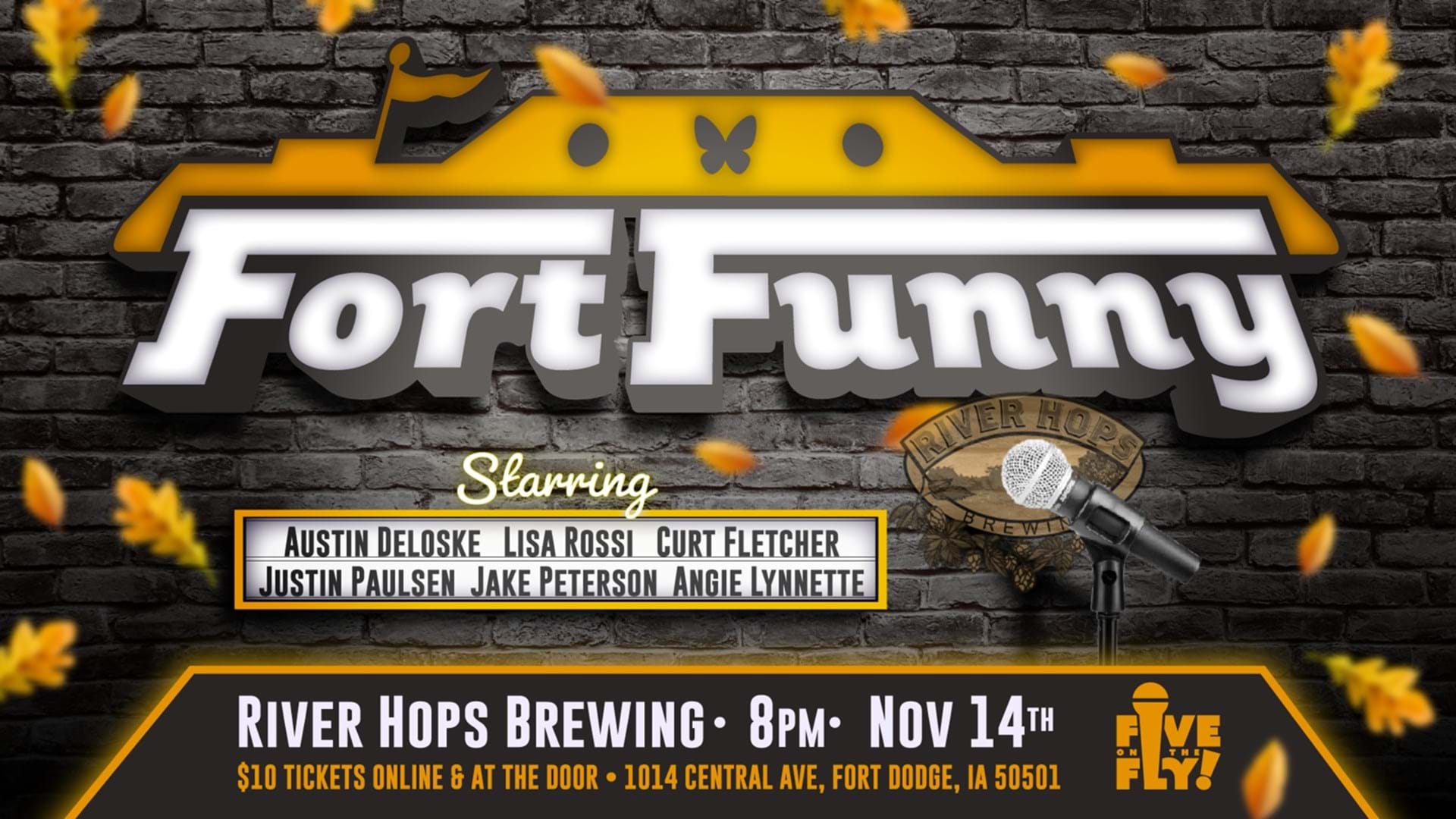 Fort Funny Comedy Showcase At River Hops November 14th